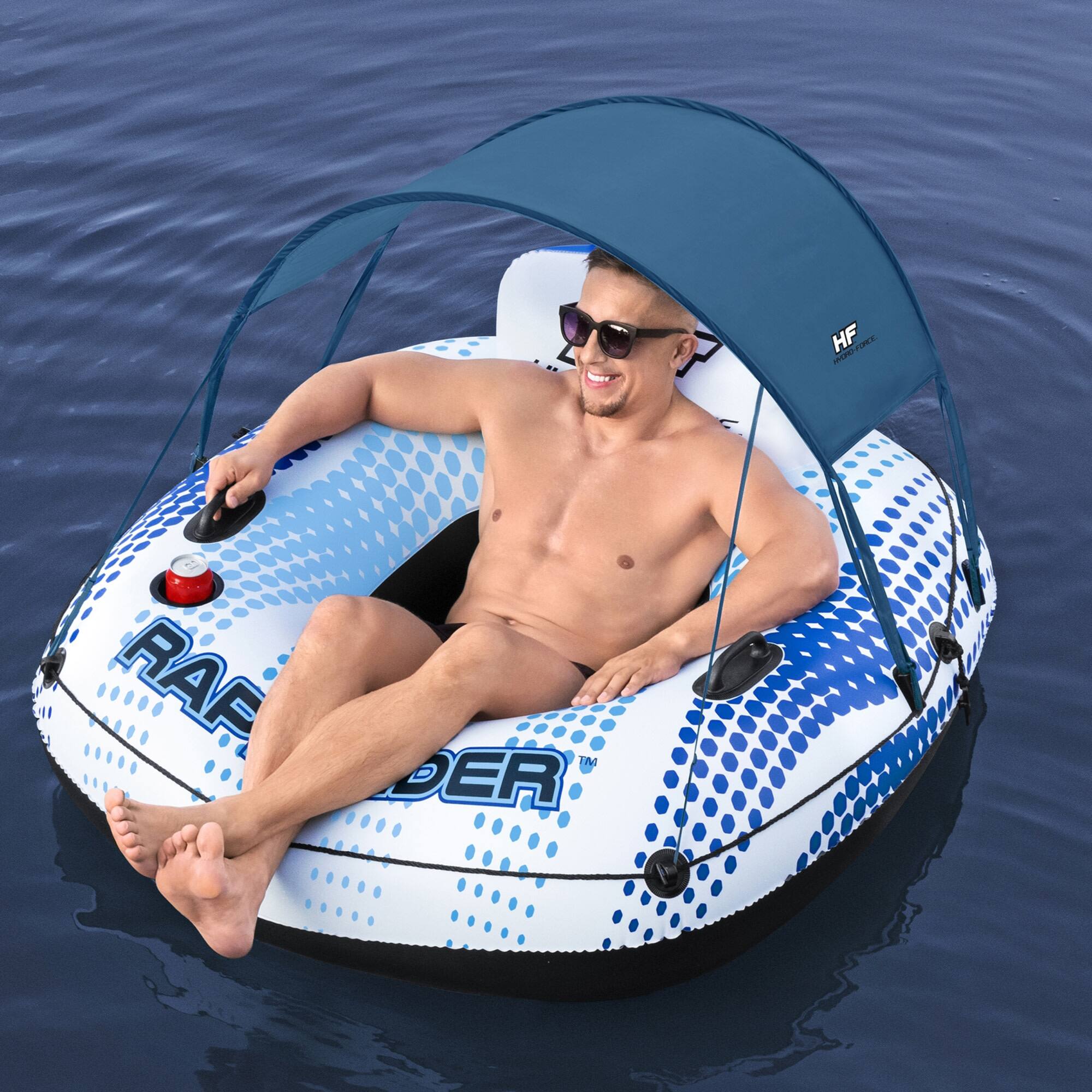 Bestway 54&#x22; x 54&#x22; Hydro-Force Rapid Rider Canopy Tube