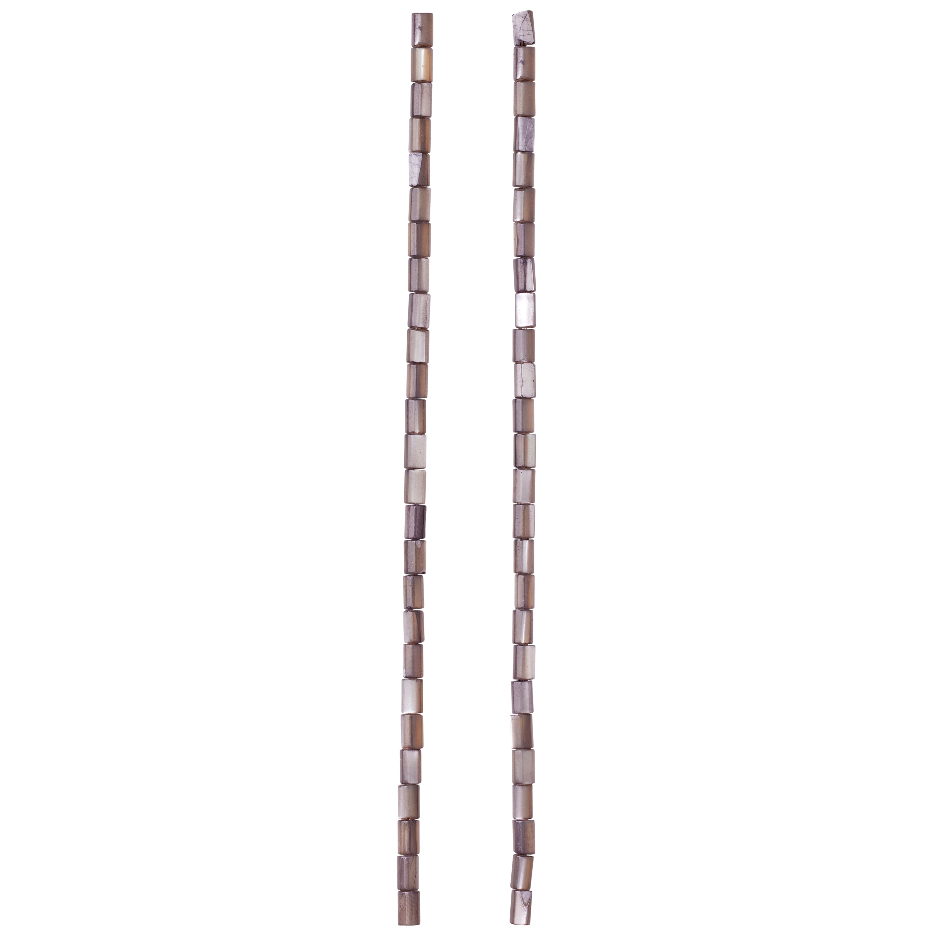 Black Mother of Pearl Tube Beads, 5mm by Bead Landing™