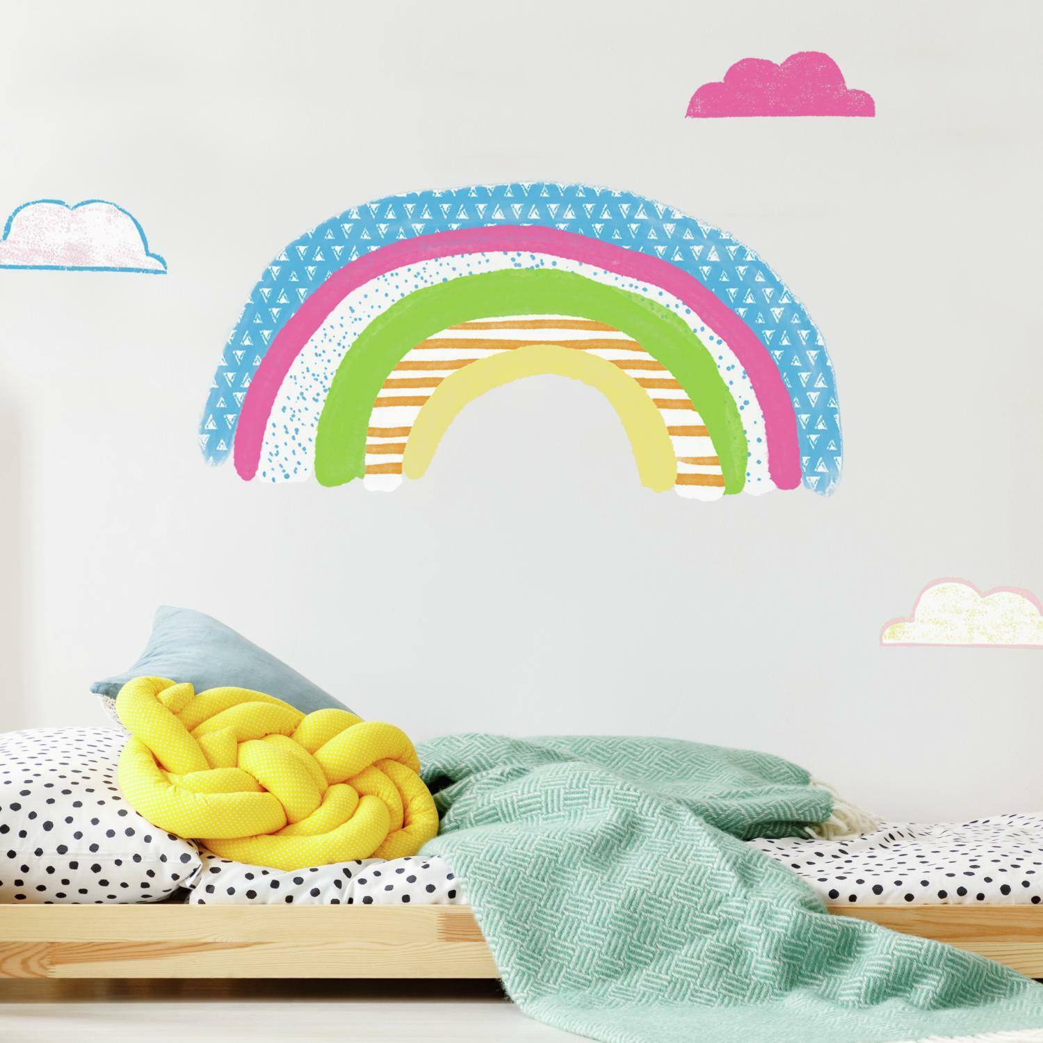 RoomMates Pattern Rainbow Peel &#x26; Stick Giant Wall Decals
