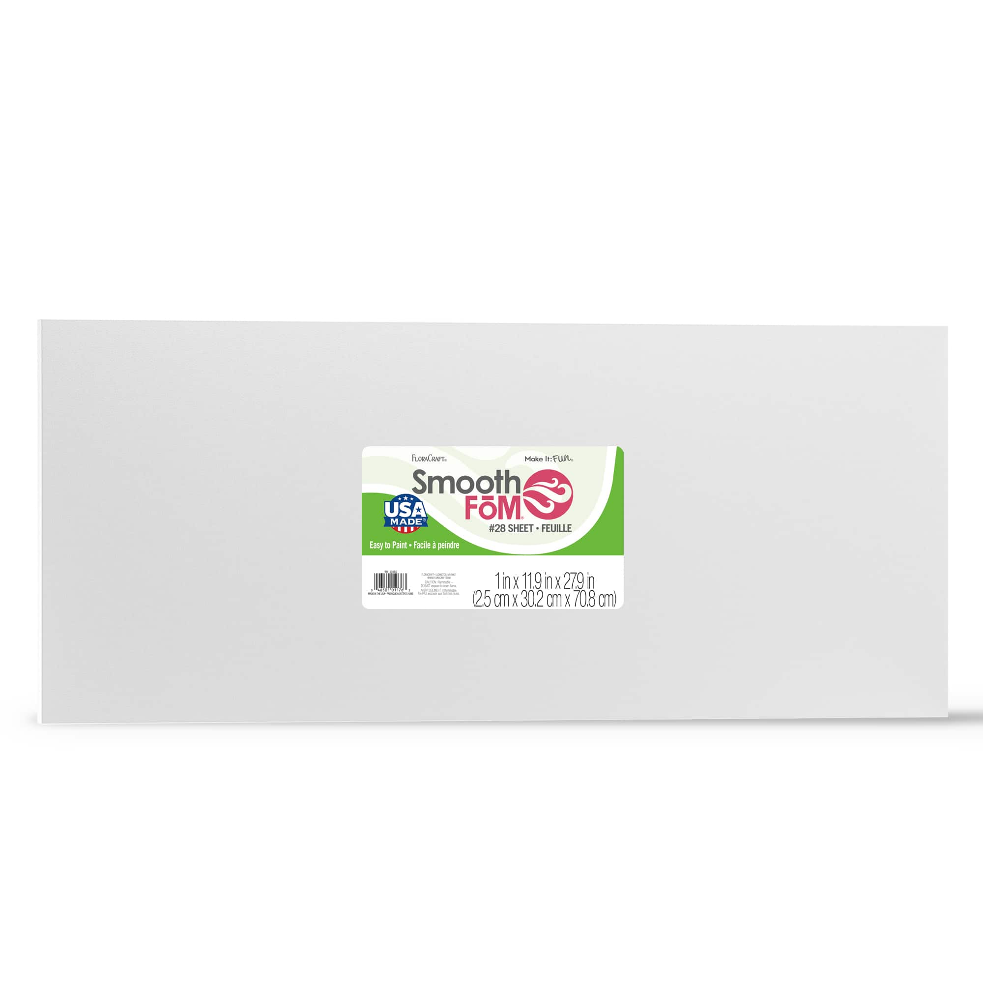 FloraCraft® SmoothFōM® White Foam Sheet