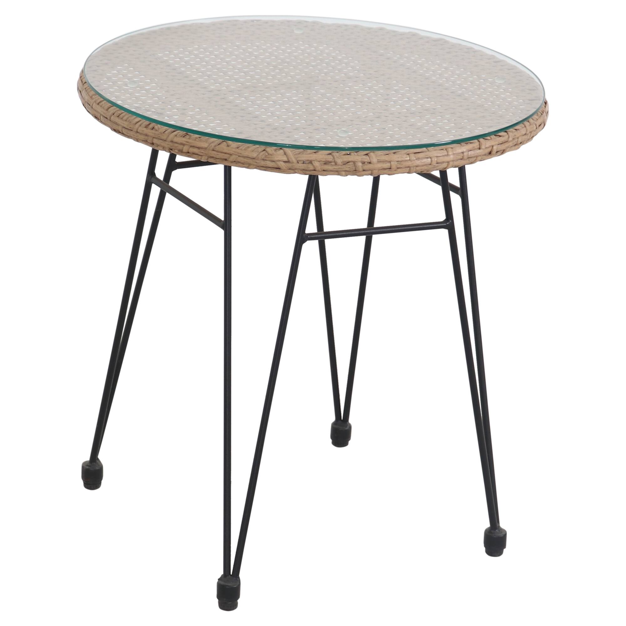 Coral Bay Rattan Outdoor Bistro Set with Cushions
