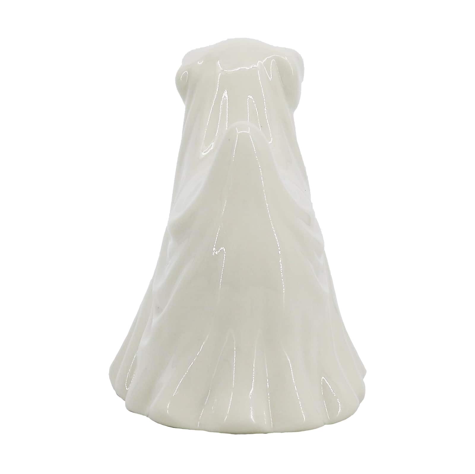 6.75&#x22; White Ghost Dog Pre-Lit Ceramic Tabletop D&#xE9;cor by Ashland&#xAE;