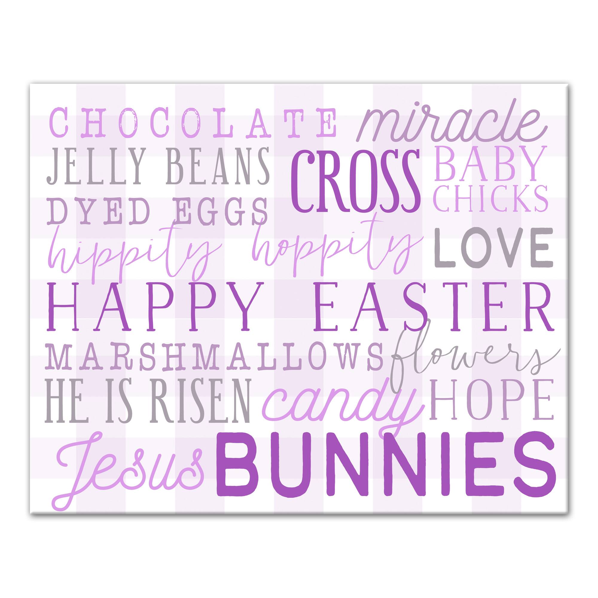 Easter Day Words 16" x 20" Canvas Wall Art