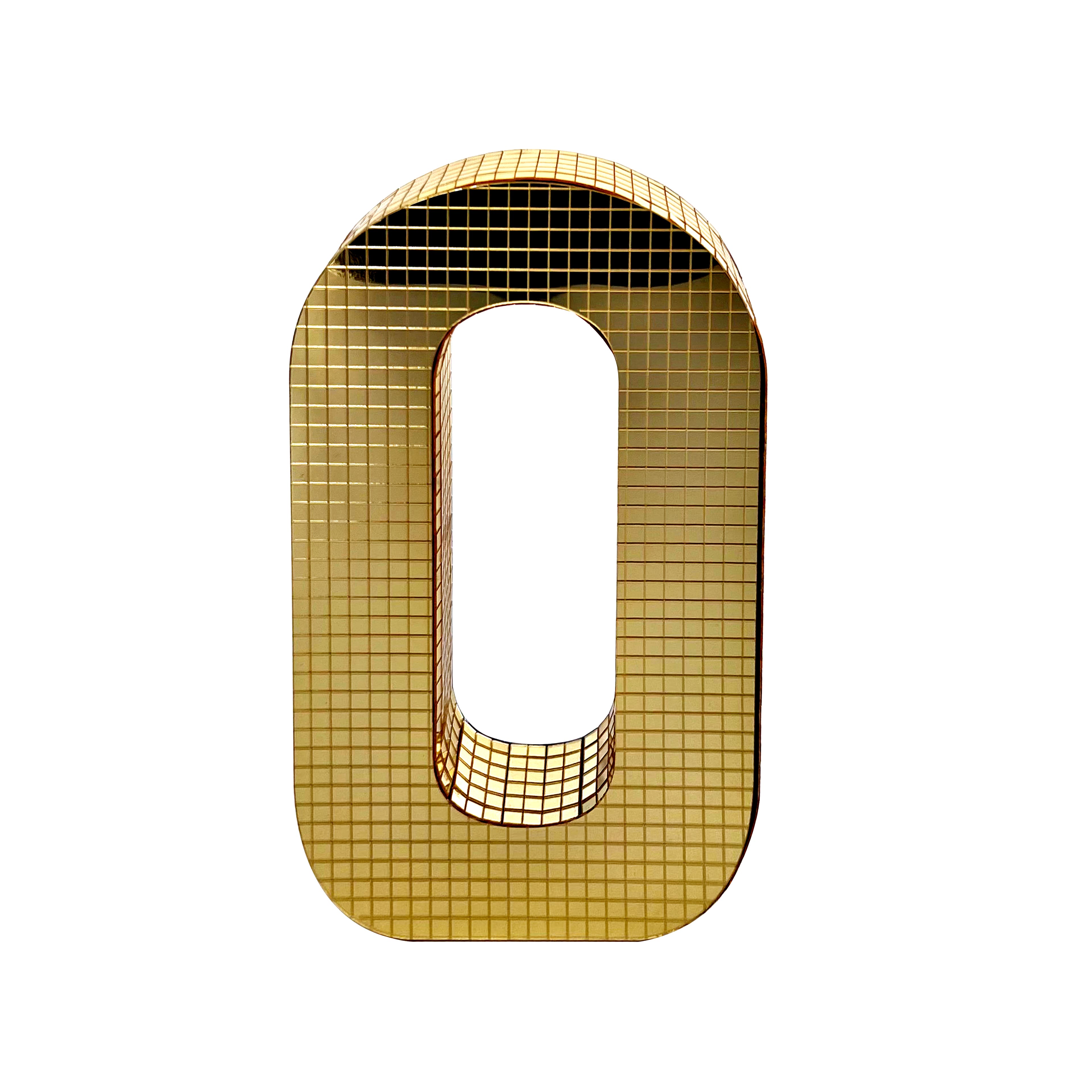 7.75&#x22; Gold Disco Tabletop Monogram Letter by Ashland&#xAE;