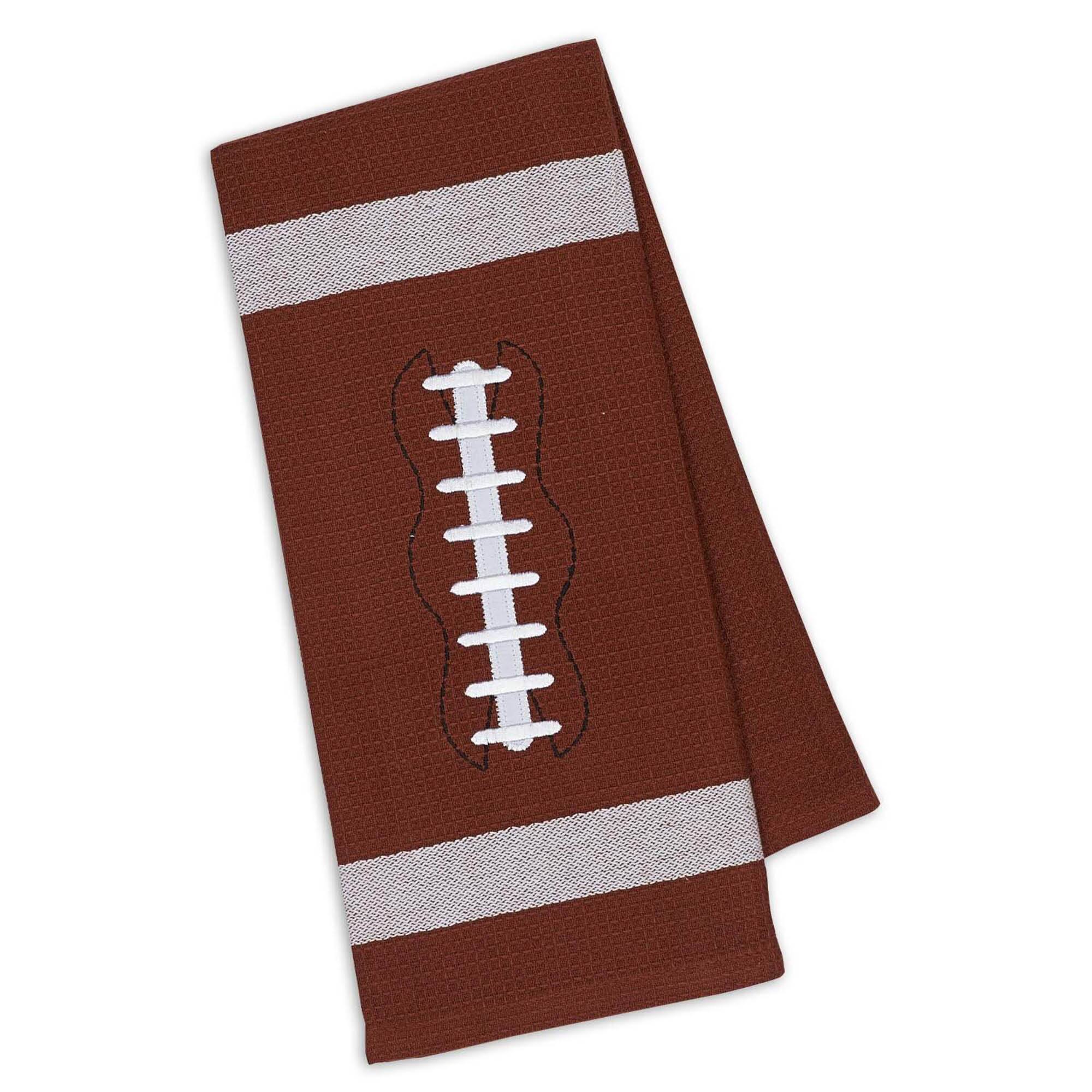 DII® Football & Stripes Dishtowels, 2ct.