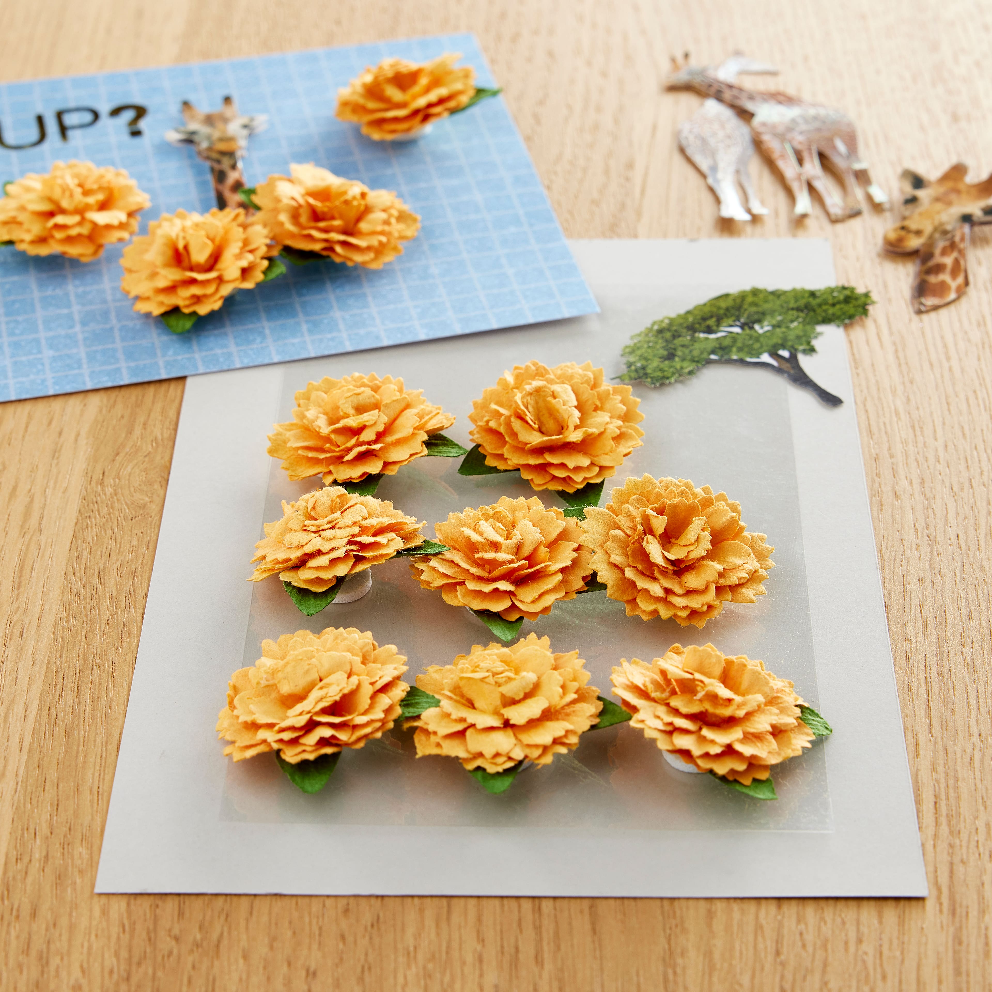 12 Packs: 12 ct. (144 total) Paper Marigold Embellishments by Recollections&#x2122;