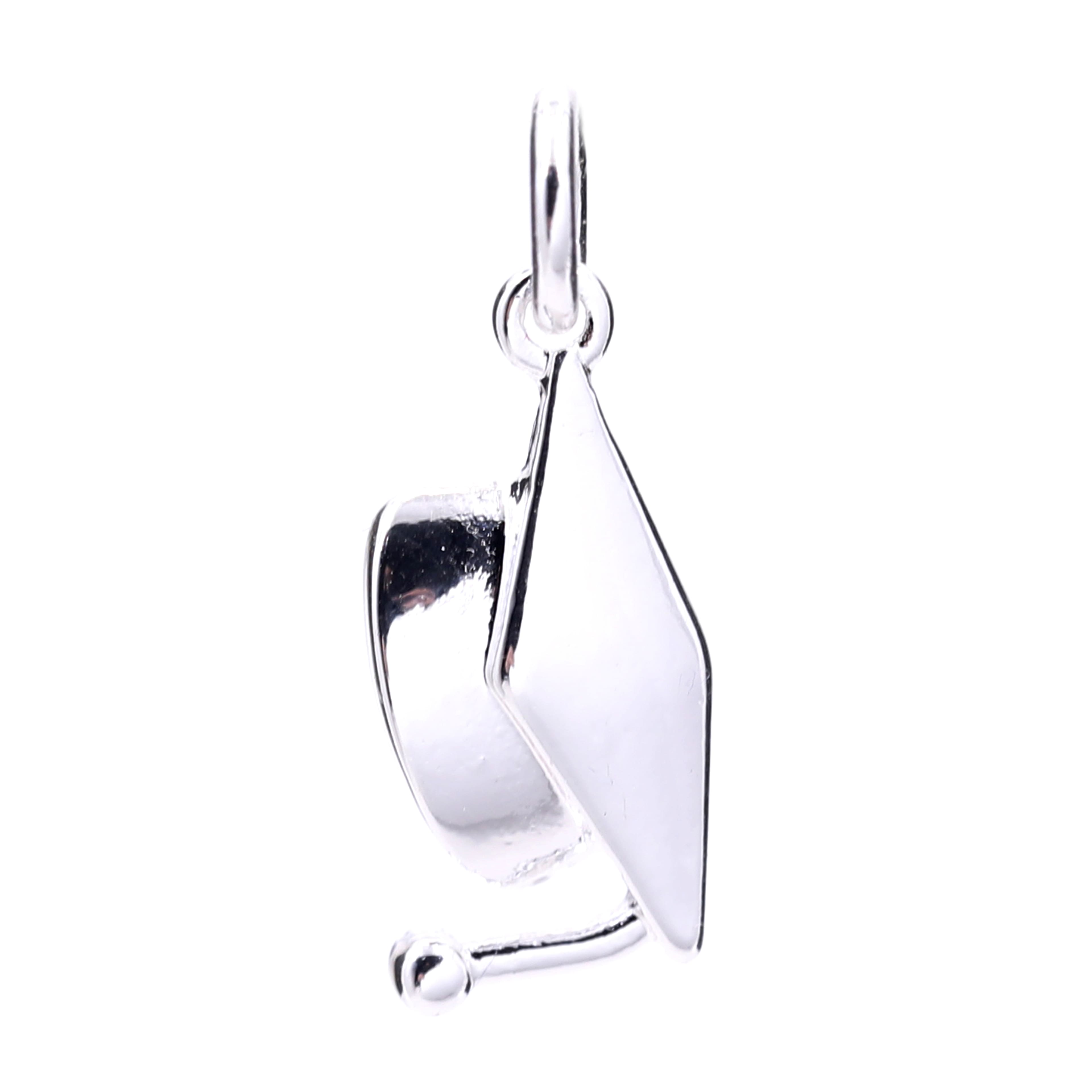 Silver Plated Graduation Cap Charm by Bead Landing&#x2122;