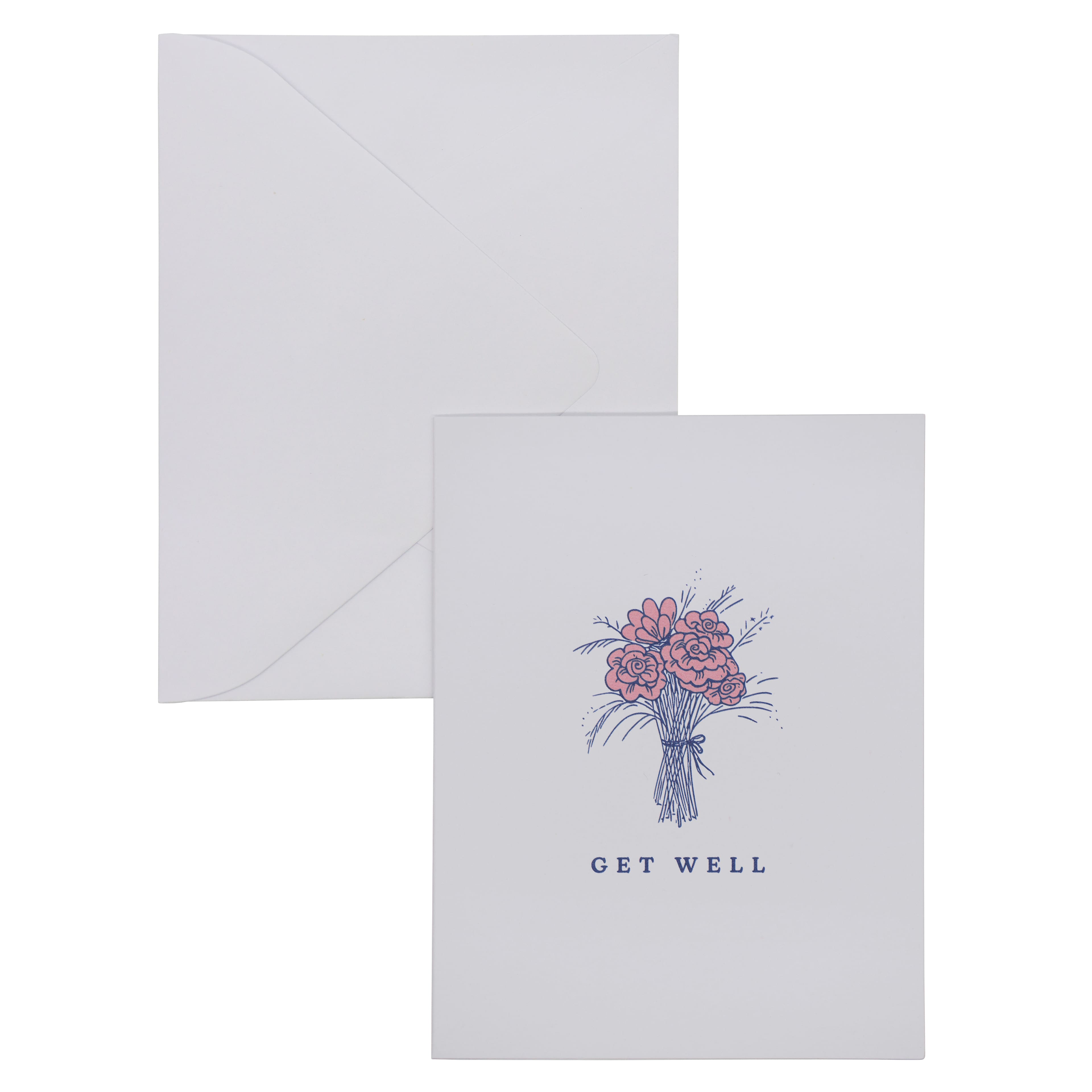 Get Well Flowers Blank Greeting Card Set by Celebrate It&#x2122;