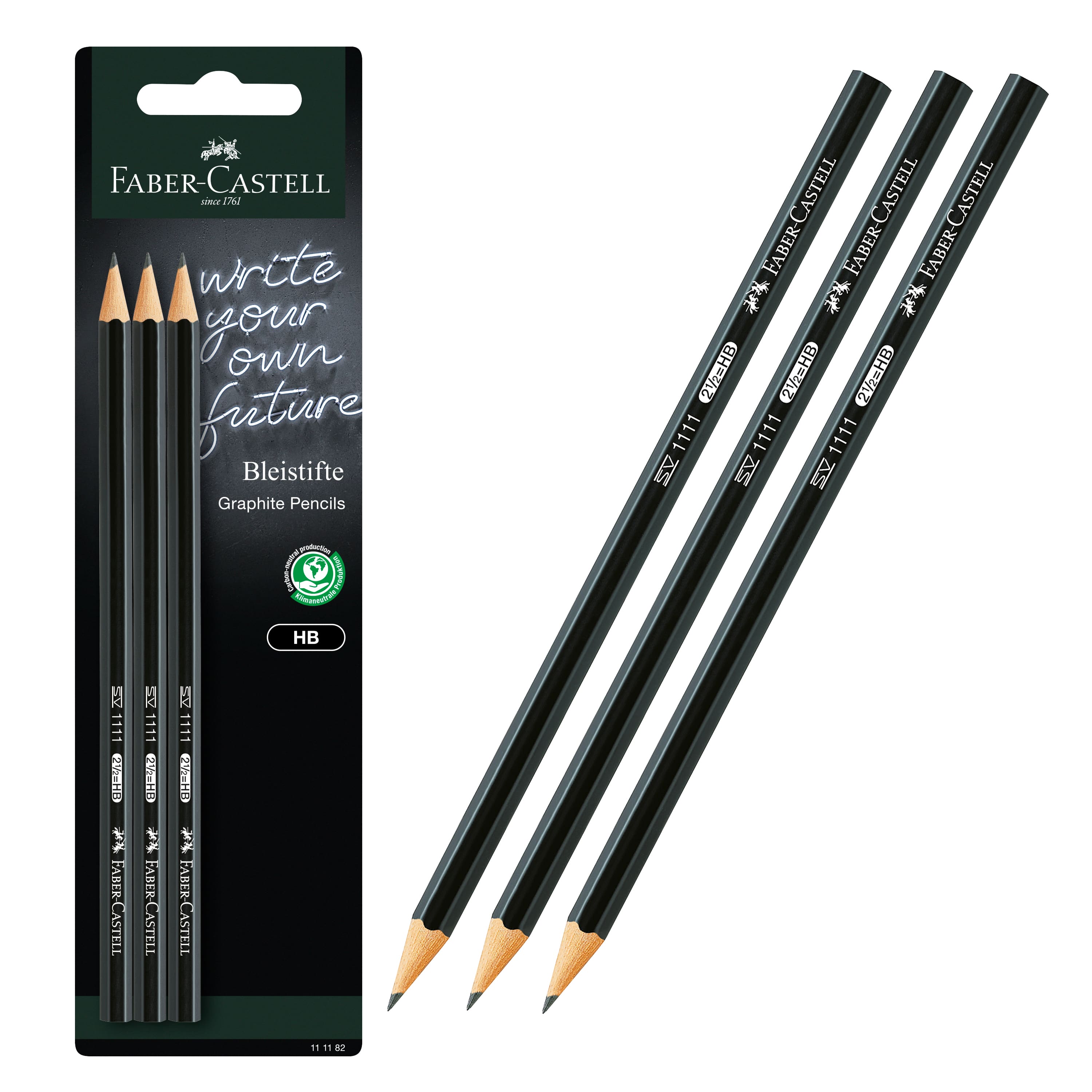 Faber-Castell&#xAE; SV 1111 HB Graphite Pencils, 3ct.