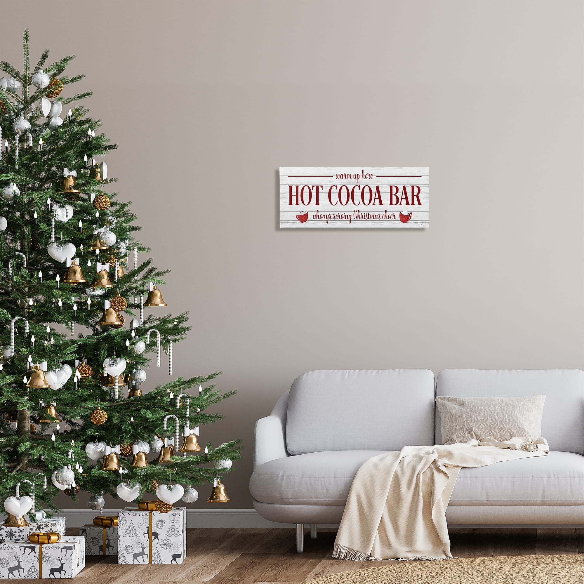 Stupell Industries Hot Cocoa Bar Winter Beverage Canvas Wall Art
