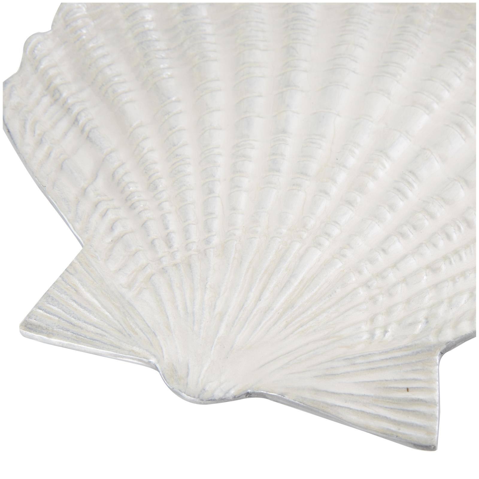 White Shell Metal Bowl Set