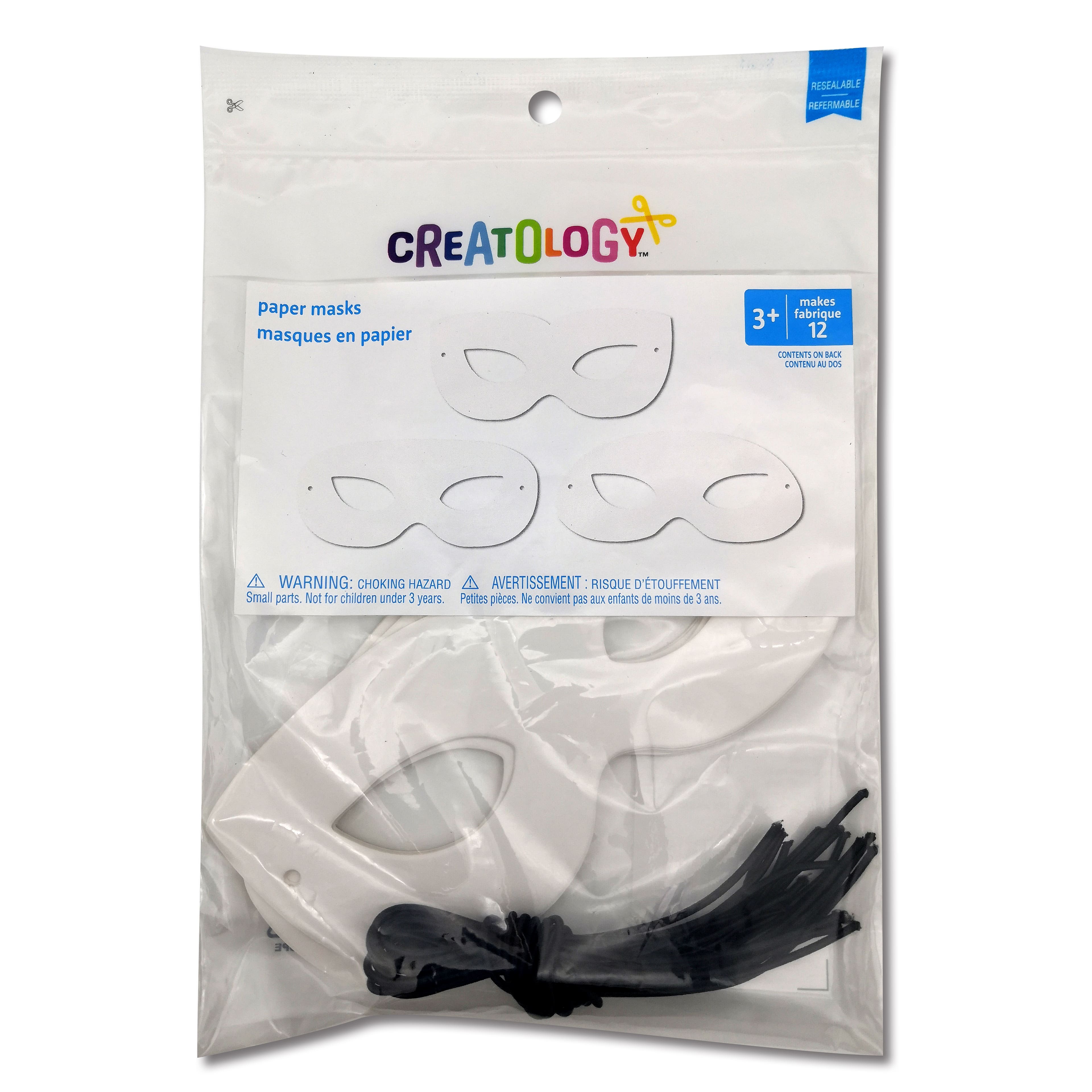 24 Packs: 12 ct. (288 total) Paper Masks Kit by Creatology&#x2122;