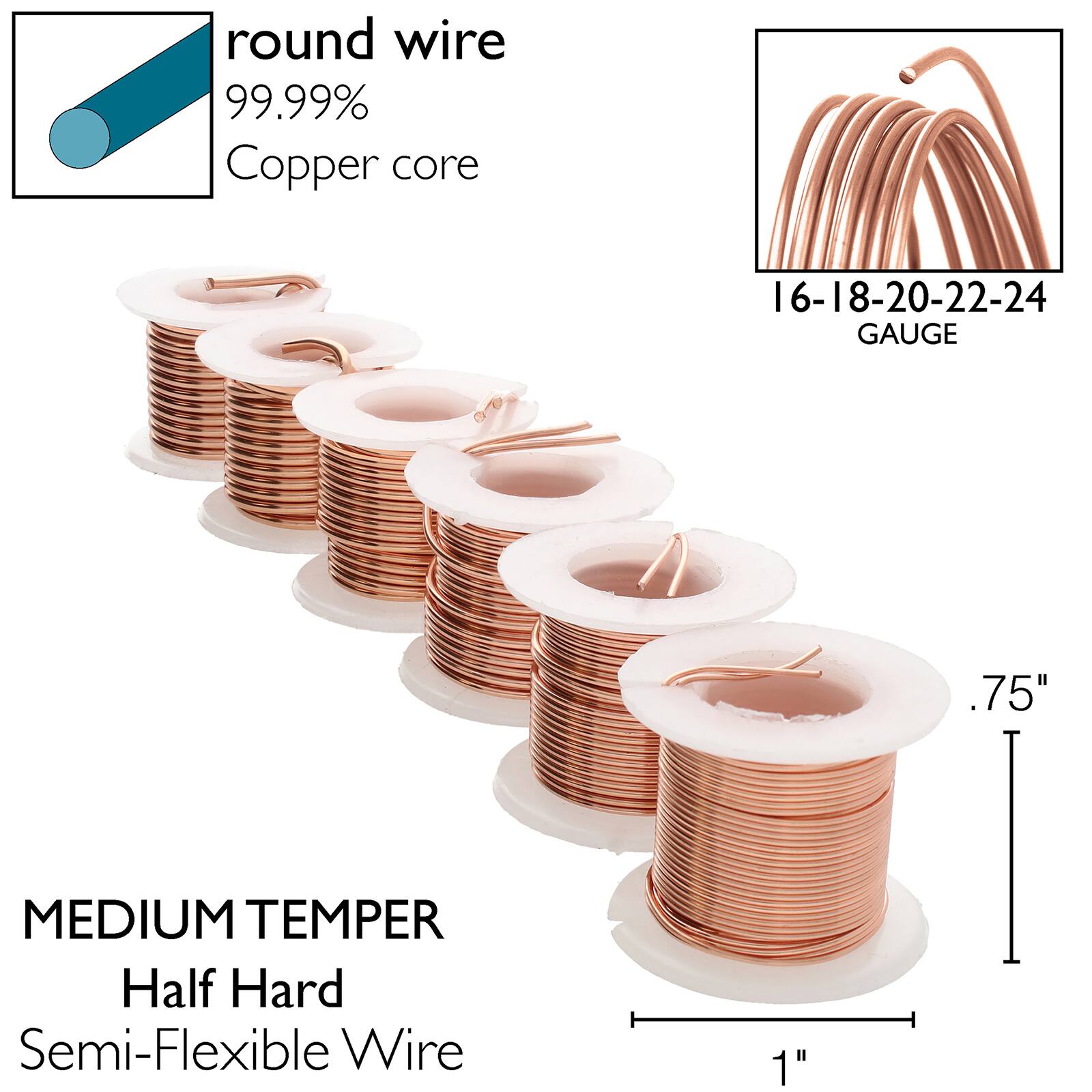 The Beadsmith® Wire™ Elements Lacquered Tarnish-Resistant Wire Set