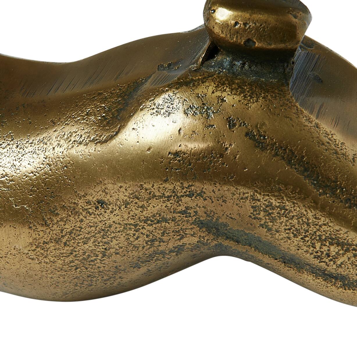 Hello Honey® 11" Antique Brass Decorative Embossed Aluminum Rabbit