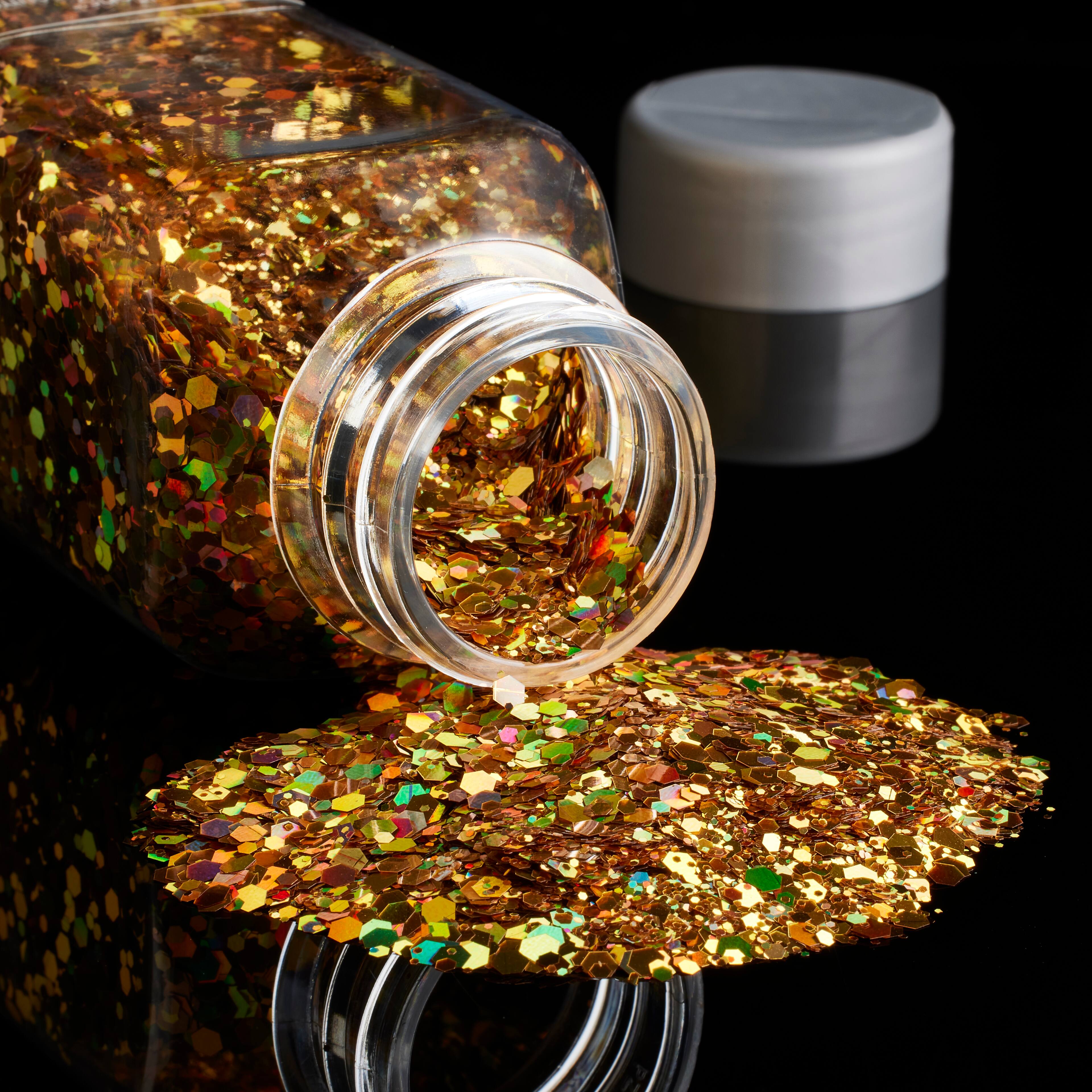 12 Pack: Holographic Gold Specialty Polyester Glitter by Recollections™