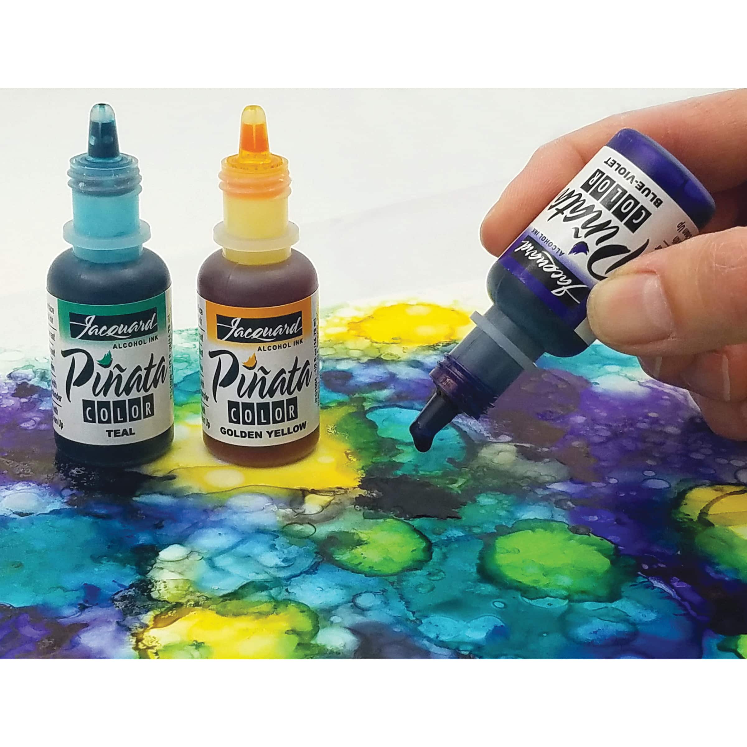 Jacquard Piñata Alcohol Ink, 4 oz., Passion Purple, Fabric Dye 