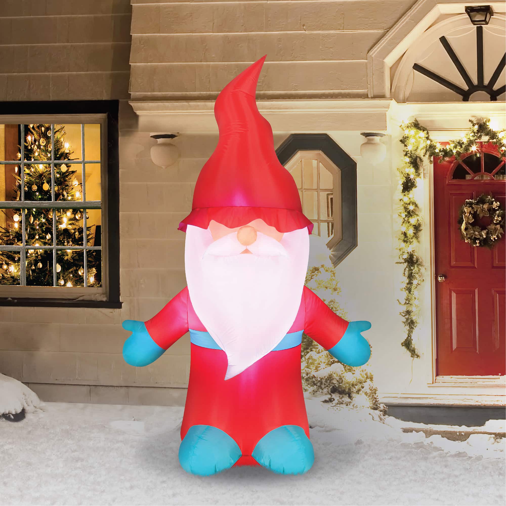 Airflowz™ 6ft. Inflatable Christmas Gnome