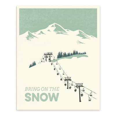 Bring On The Snow Slopes 8x10 Tabletop Canvas | Michaels