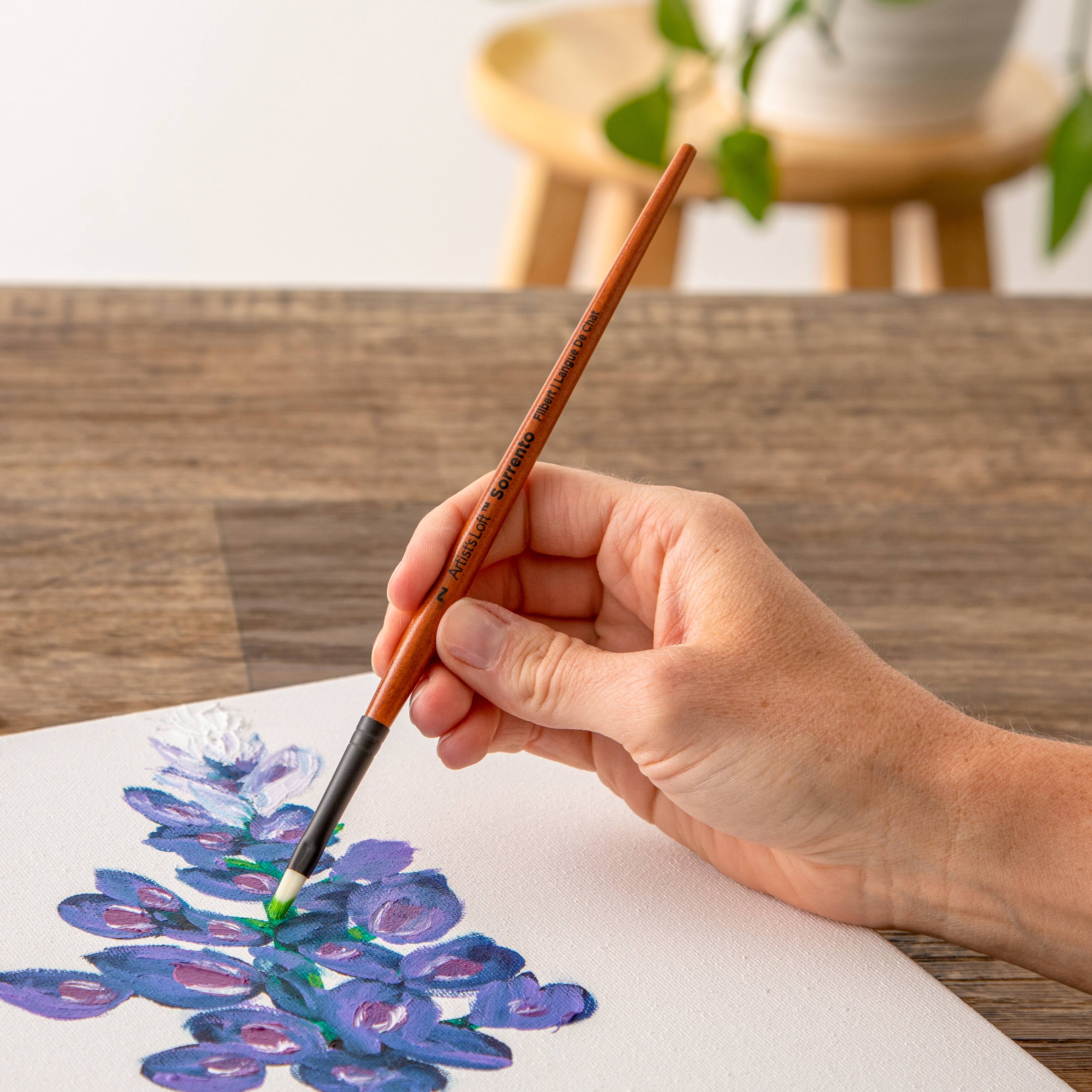 12 Pack Sorrento Oil Short Handle Filbert Brush by Artist's Loft™ Michaels