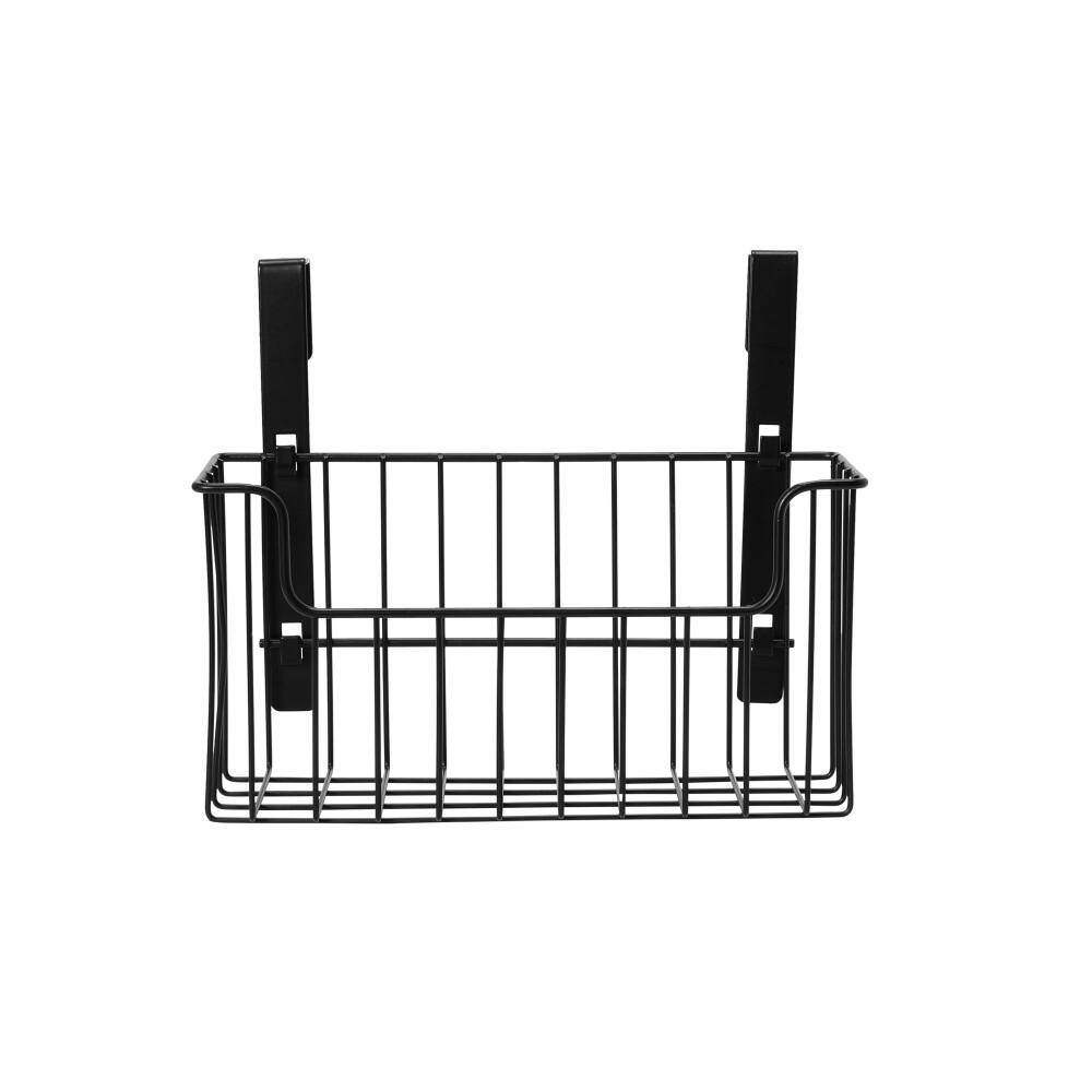 Household Essentials Over the Door Cut Out Metal Basket