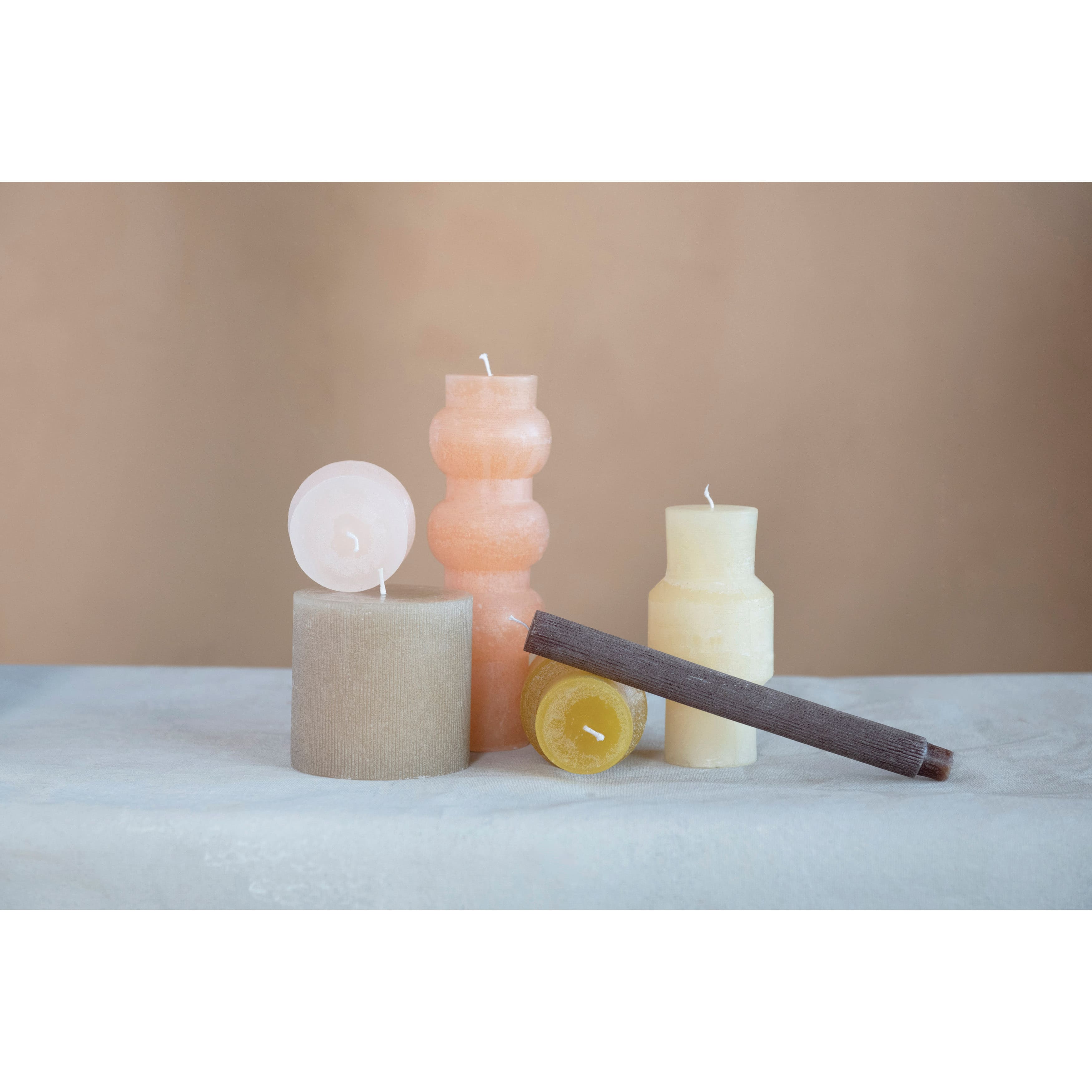 Hello Honey® Unscented Pleated Taper Candles in Box, 12ct.