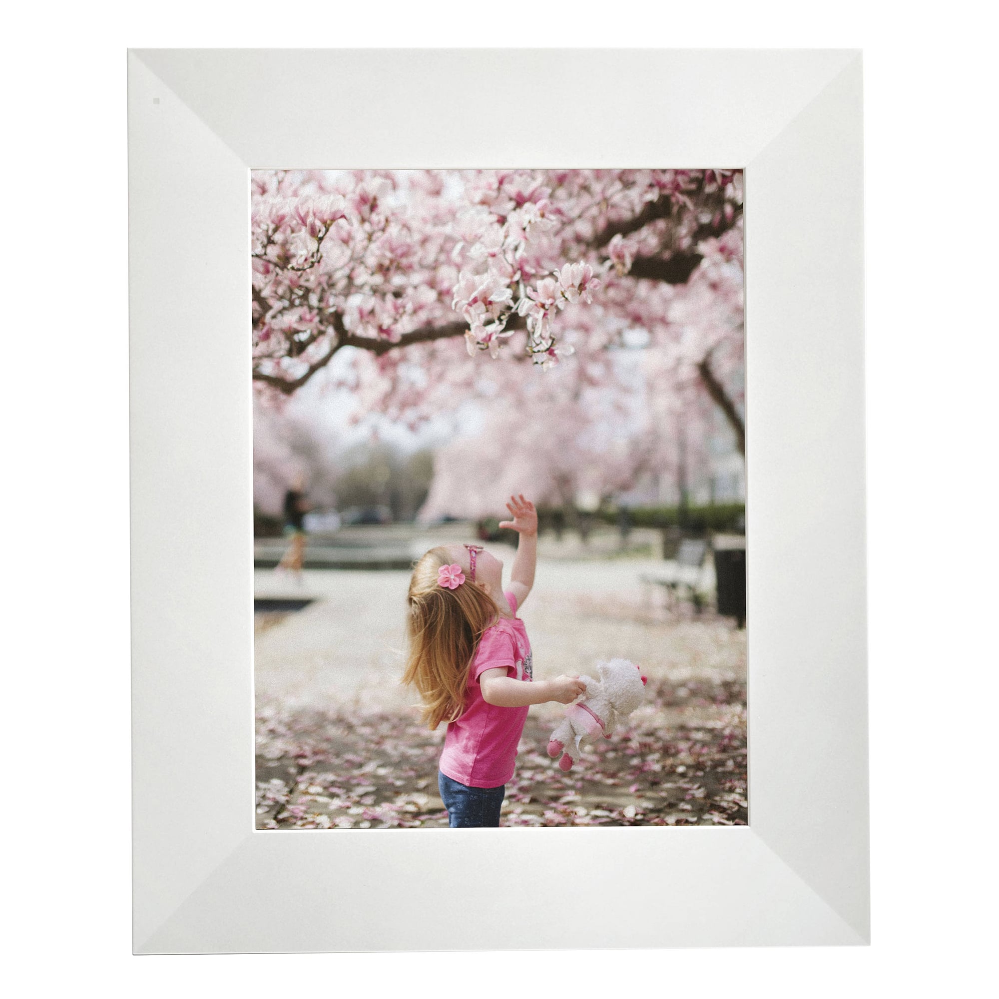 Aura Frames Sawyer White 11" x 9" Digital Photo Frame
