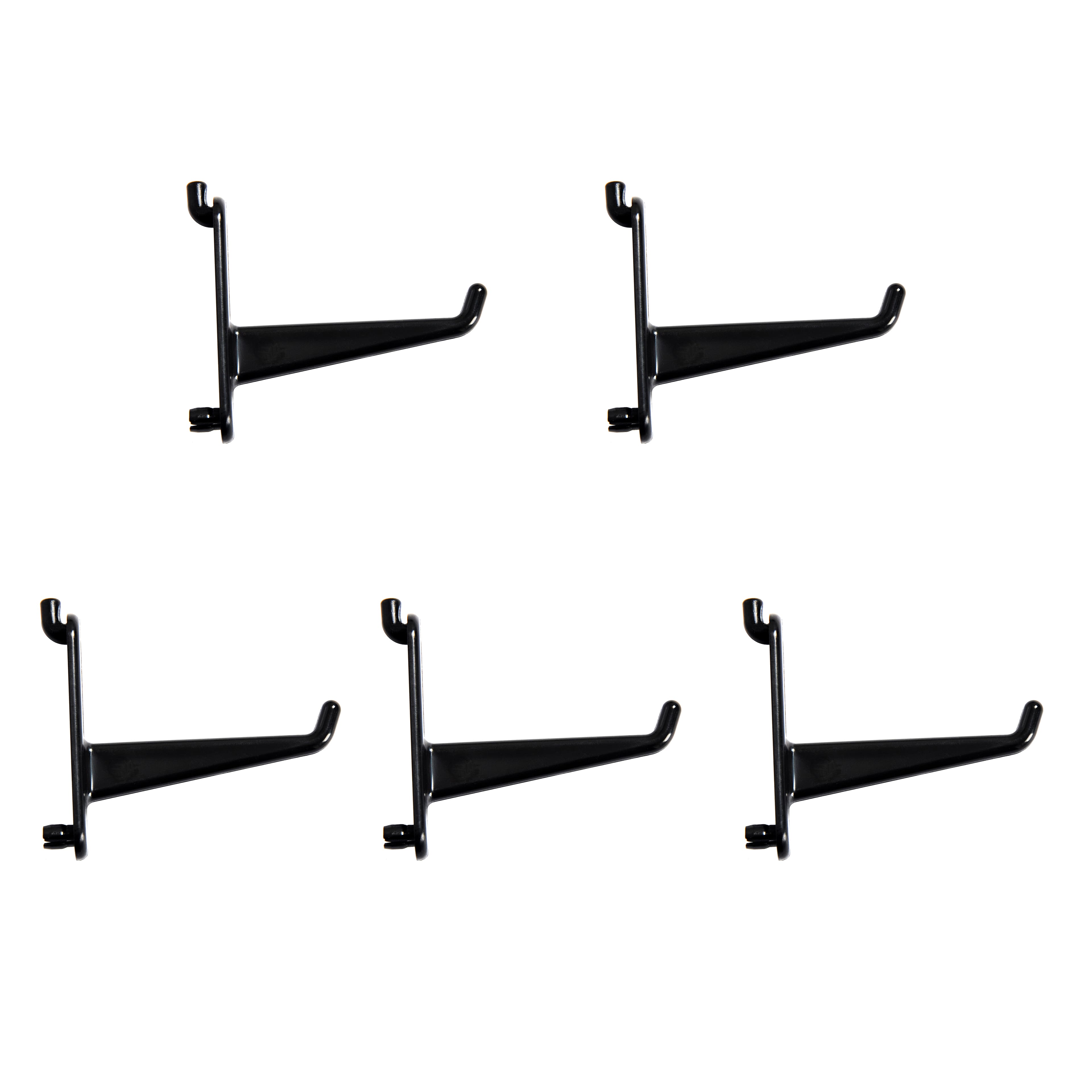Long Black Pegboard Hooks, 5ct. by Simply Tidy&#x2122;