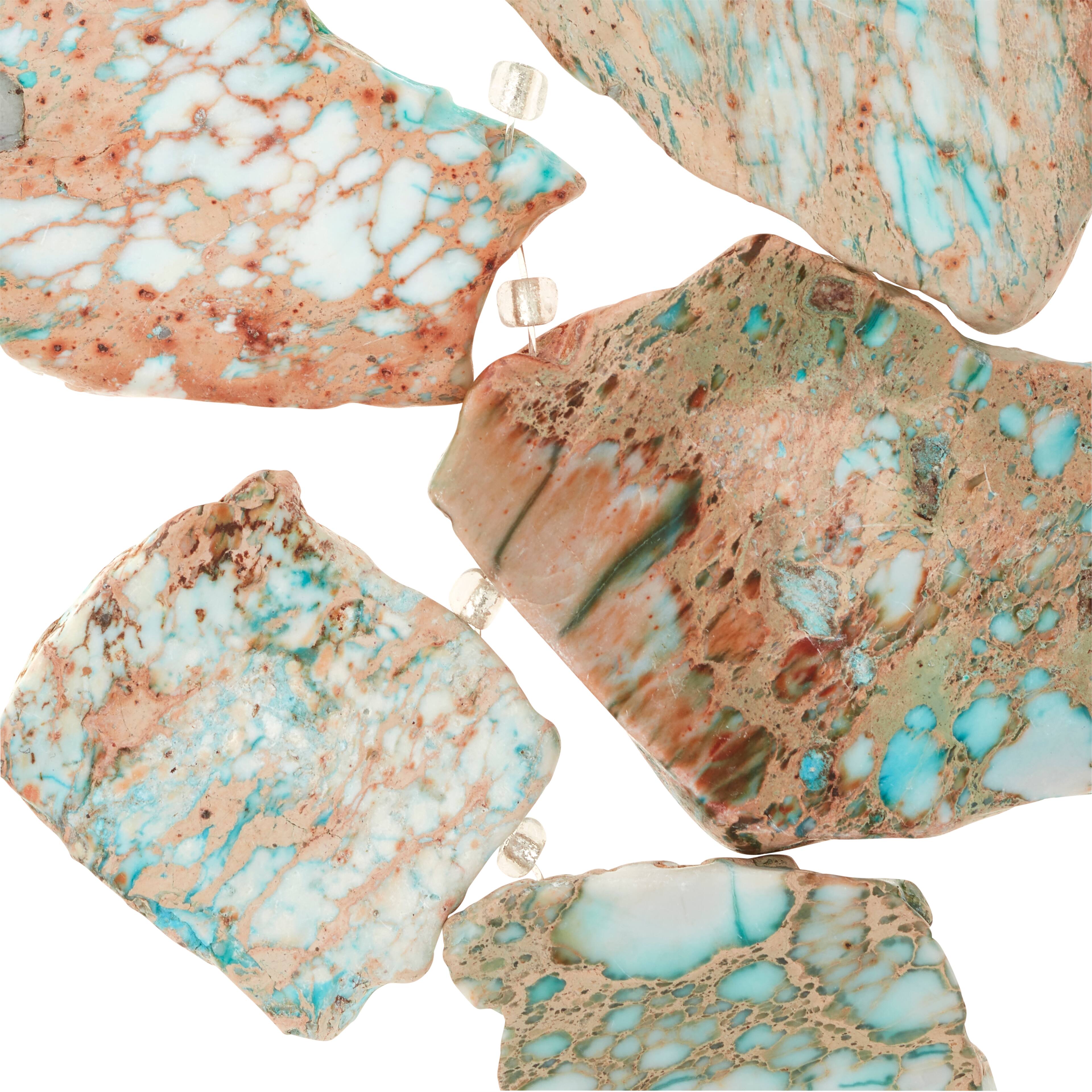 12 Pack: Green Imperial Jasper Nugget Beads by Bead Landing&#x2122;