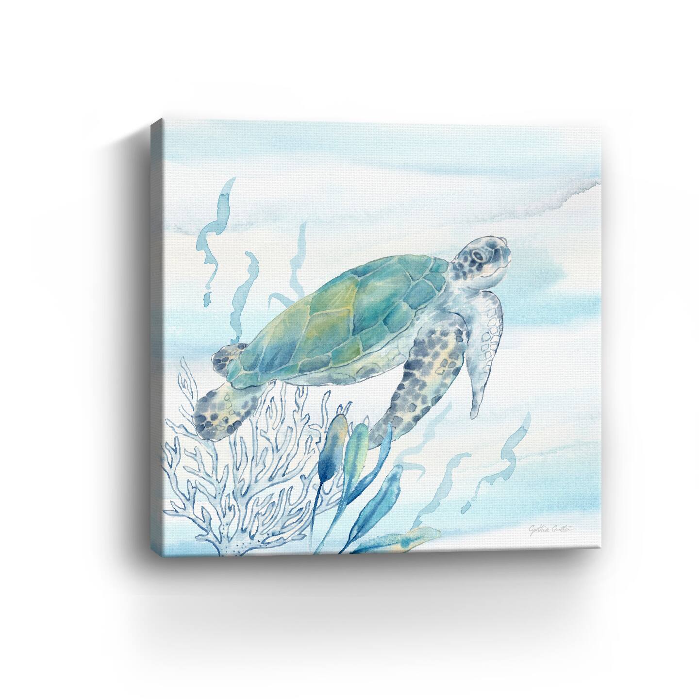 Great Blue Sea IV Canvas Giclee