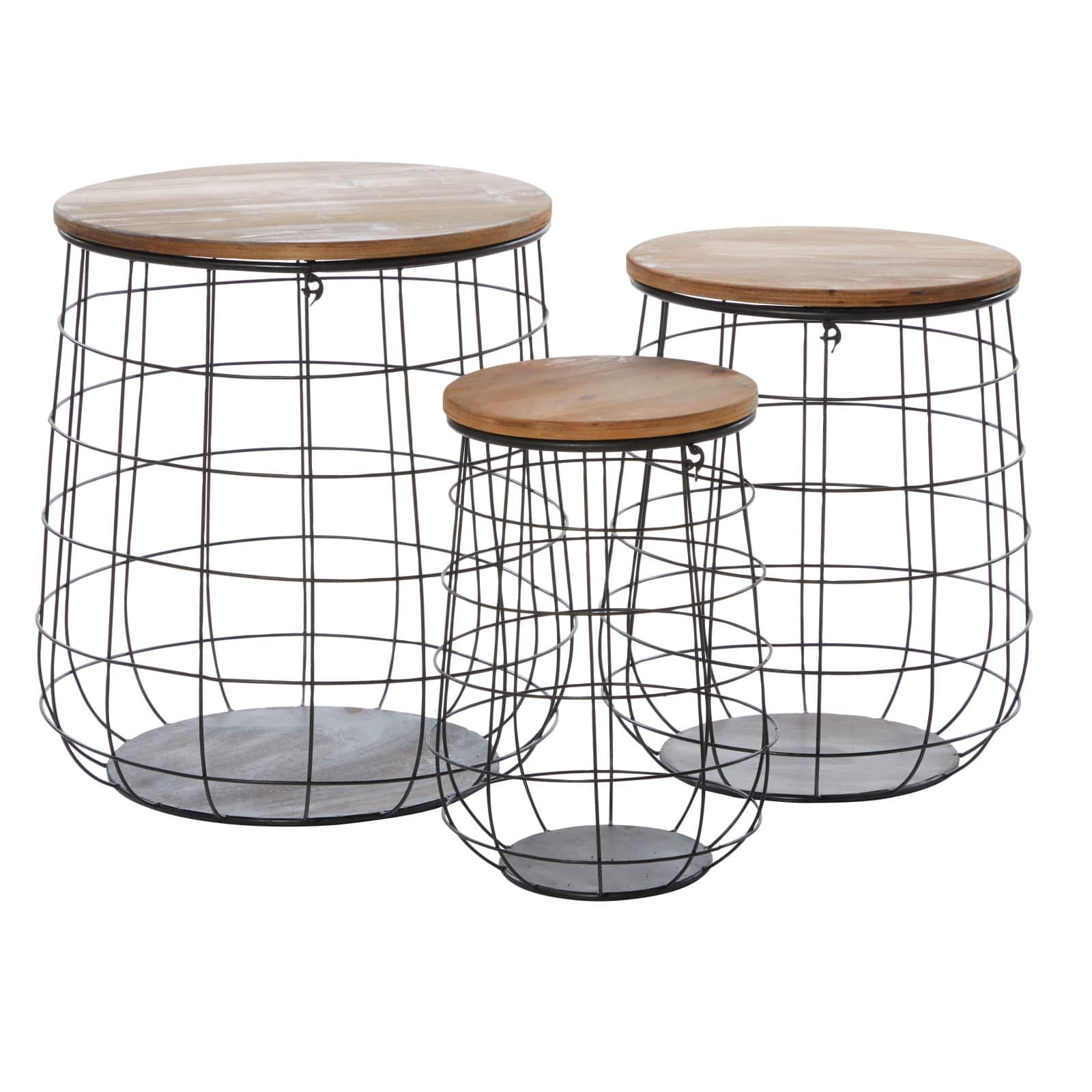 Brown Farmhouse Storage Basket Set