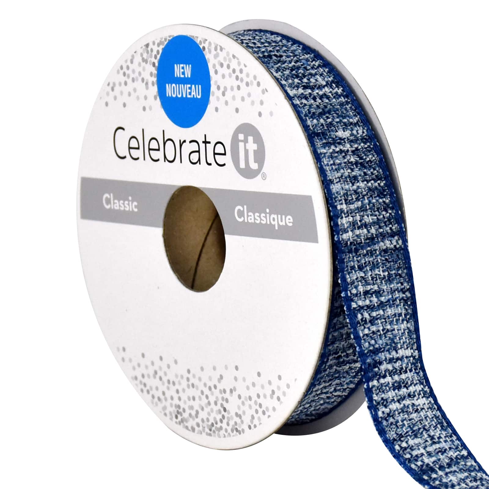 5/8&#x22; x 7yd. Faux Cotton Ribbon by Celebrate It&#x2122;