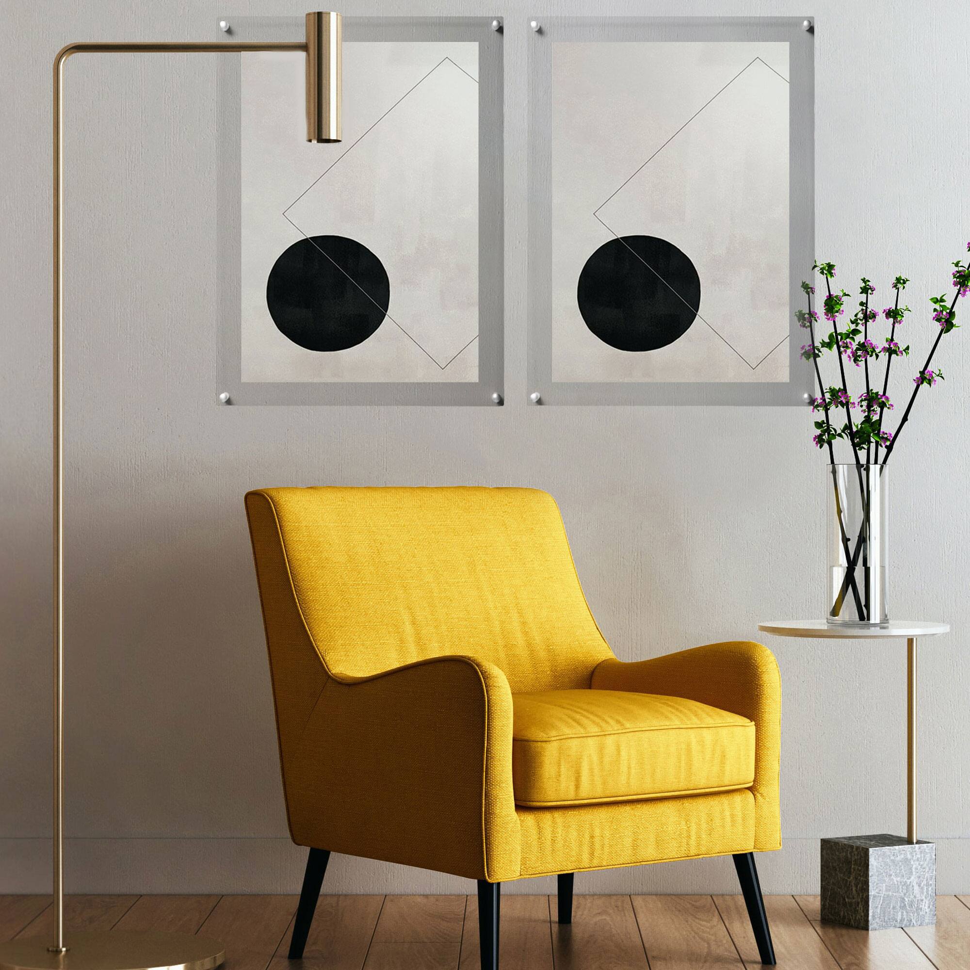 Cool Modern Frames 4 Pack Double Panel Acrylic Float Frames