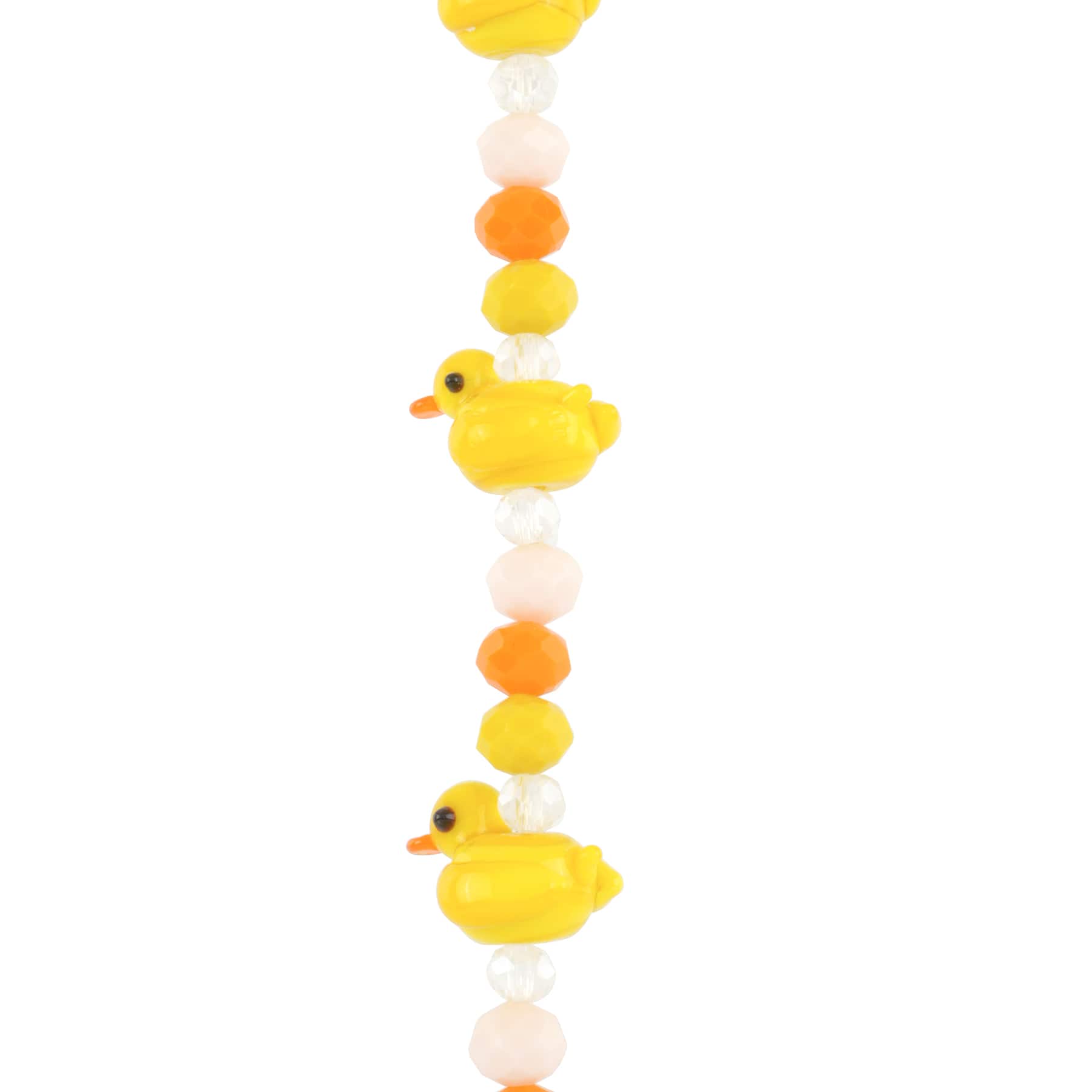 12 Pack: Yellow Duck Lampwork Glass Bead Mix by Bead Landing&#x2122;