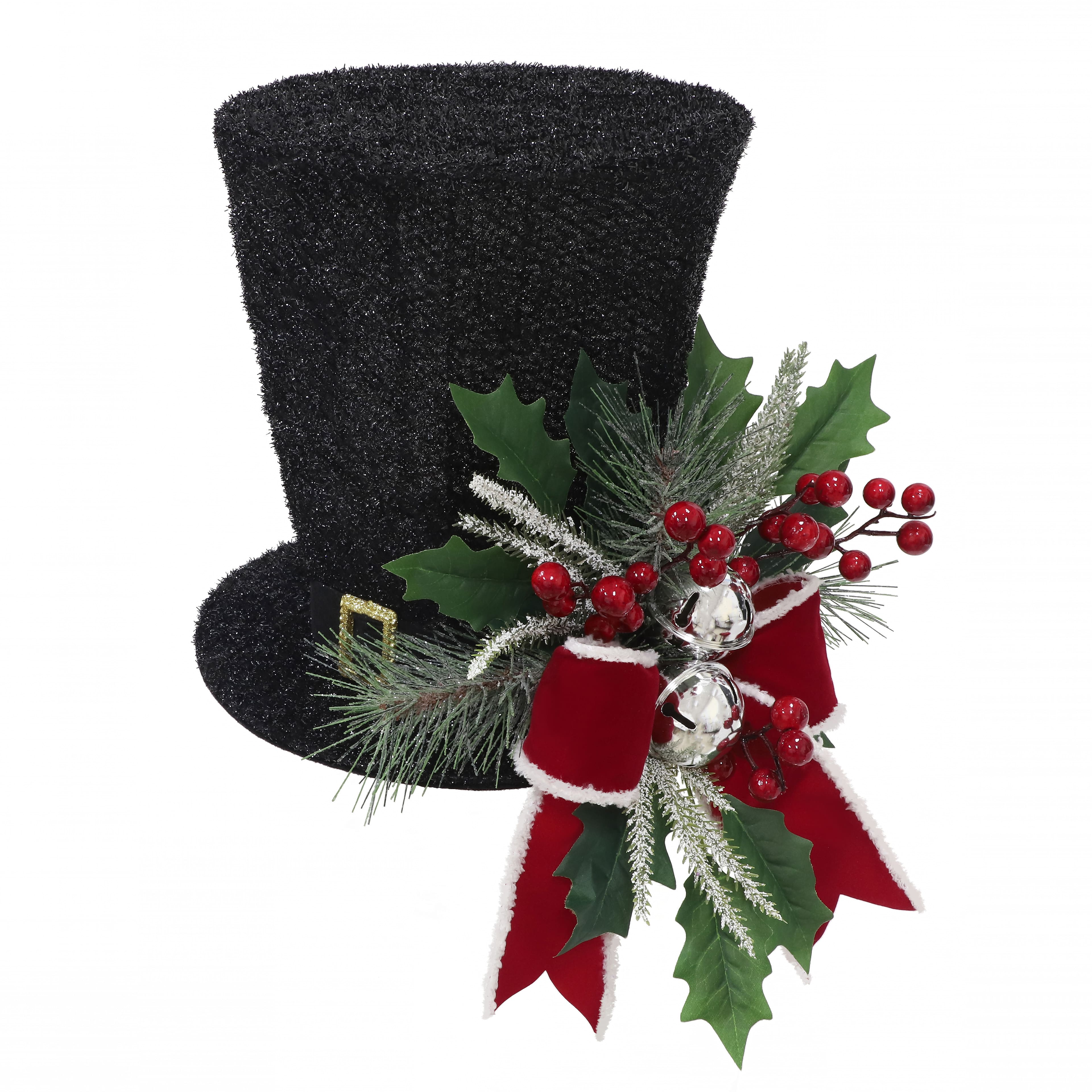 10&#x22; LED Premade Snowman Top Hat D&#xE9;cor by Ashland&#xAE;
