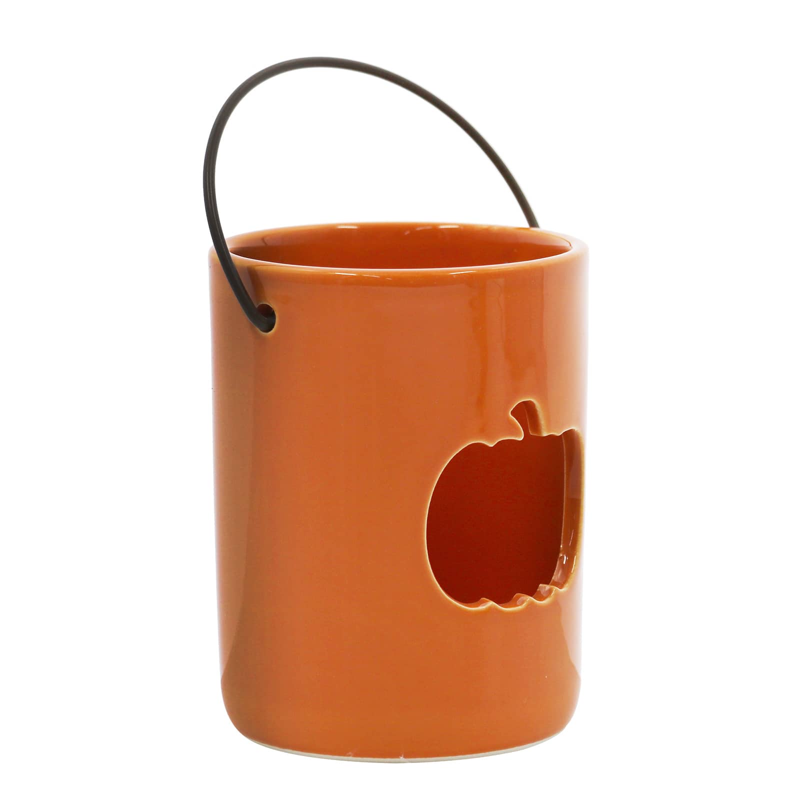 4&#x22; Orange Pumpkin Candle Holder by Ashland&#xAE;
