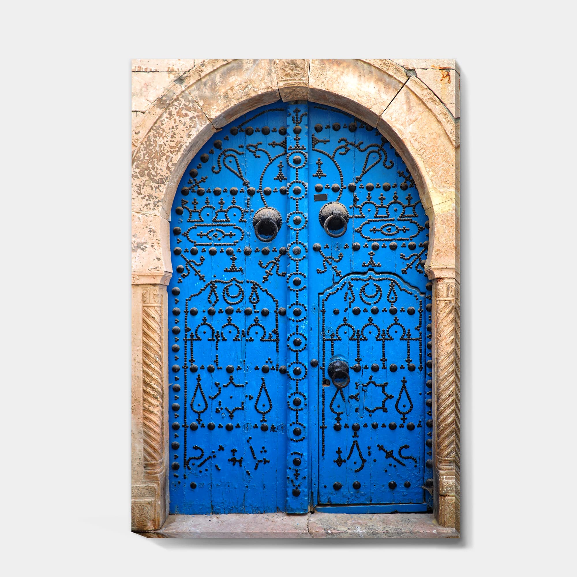 Designart - Vintage North African Door - Vintage Premium Canvas Wall Art