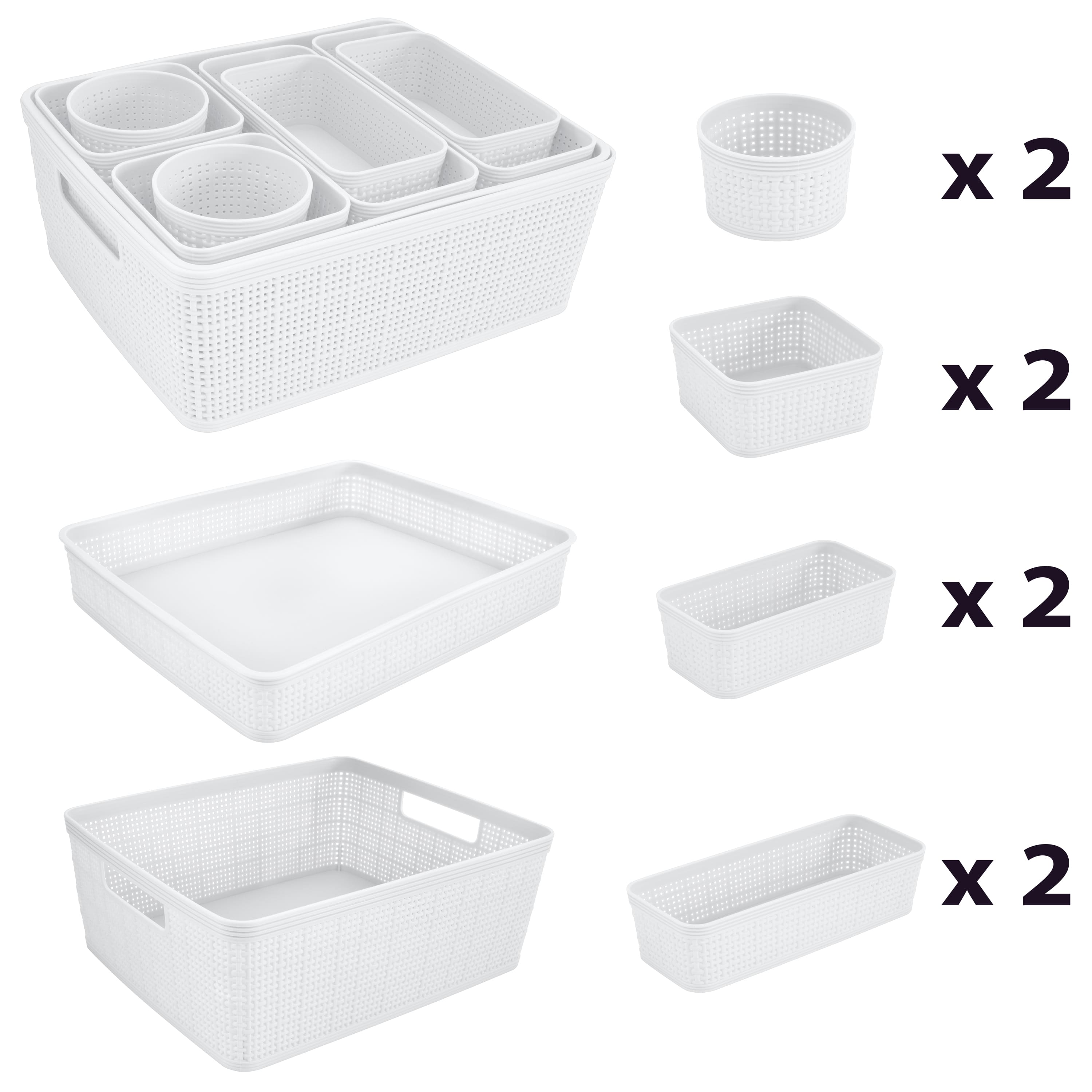Simplify 10-Piece Organizing Basket Set