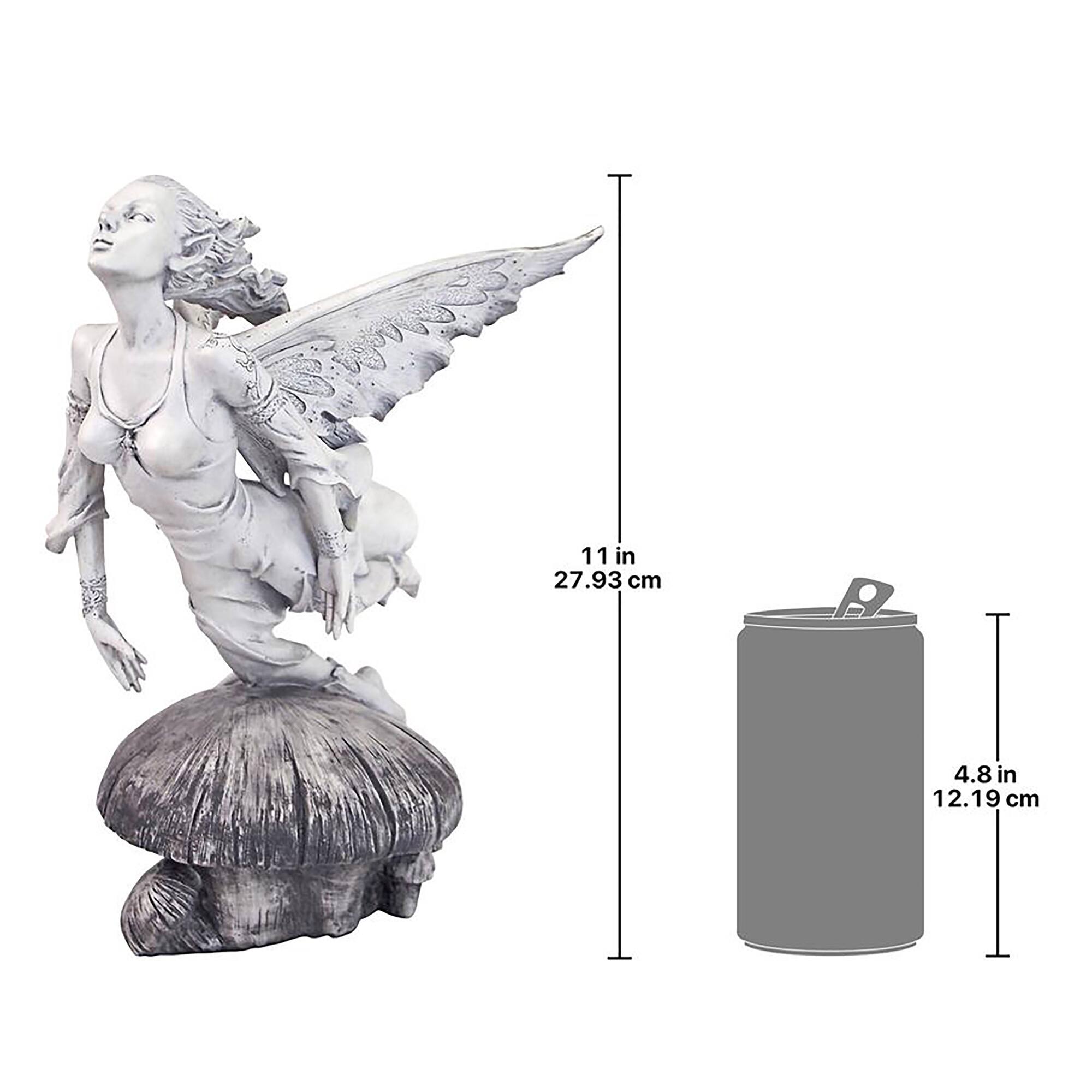 Design Toscano 11&#x22; Enchanted Flight of the Garden Fairy Statue