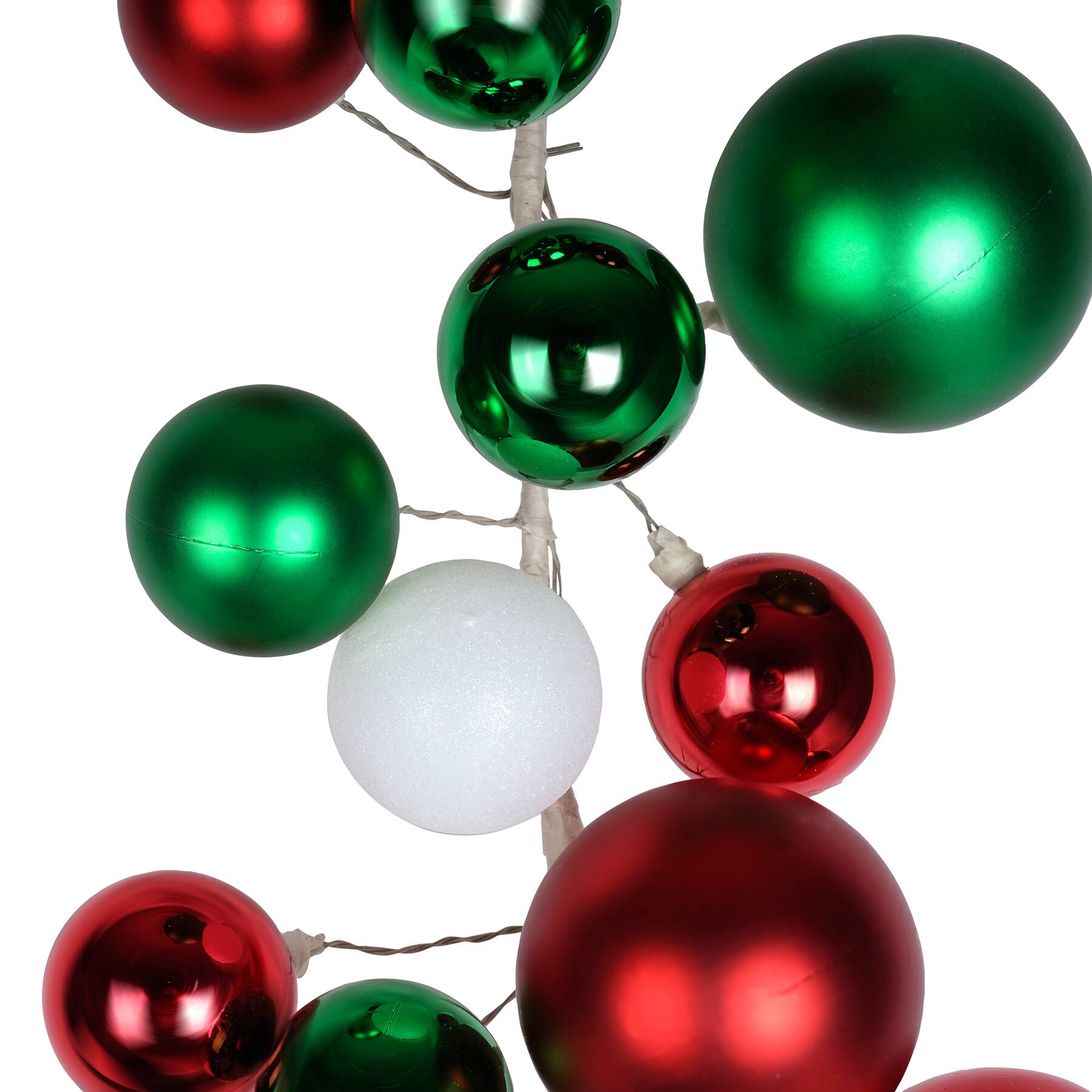 6ft. Red, Green & White Ball Ornament Garland by Ashland® Michaels