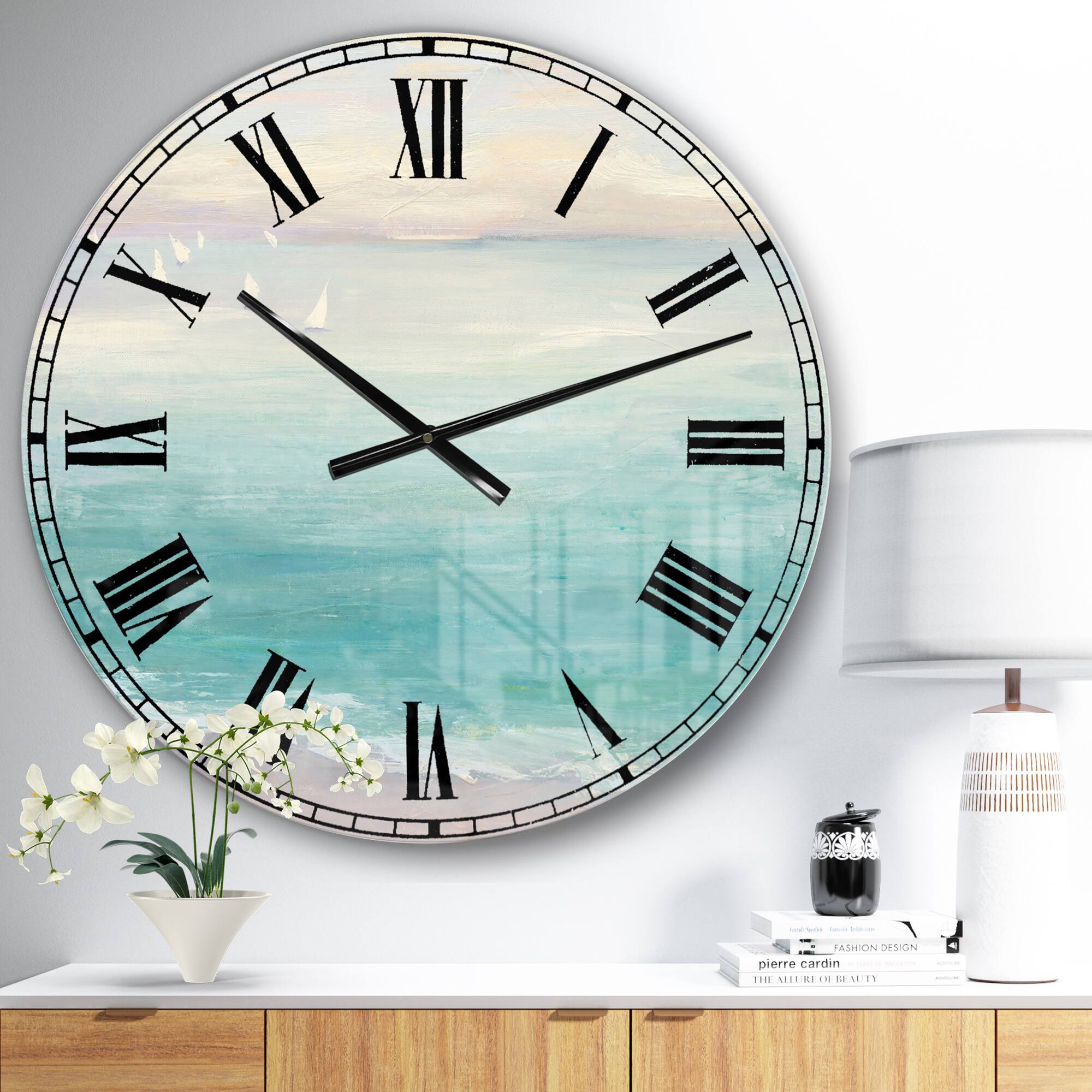 Designart From The Shore Traditional Wall Clock