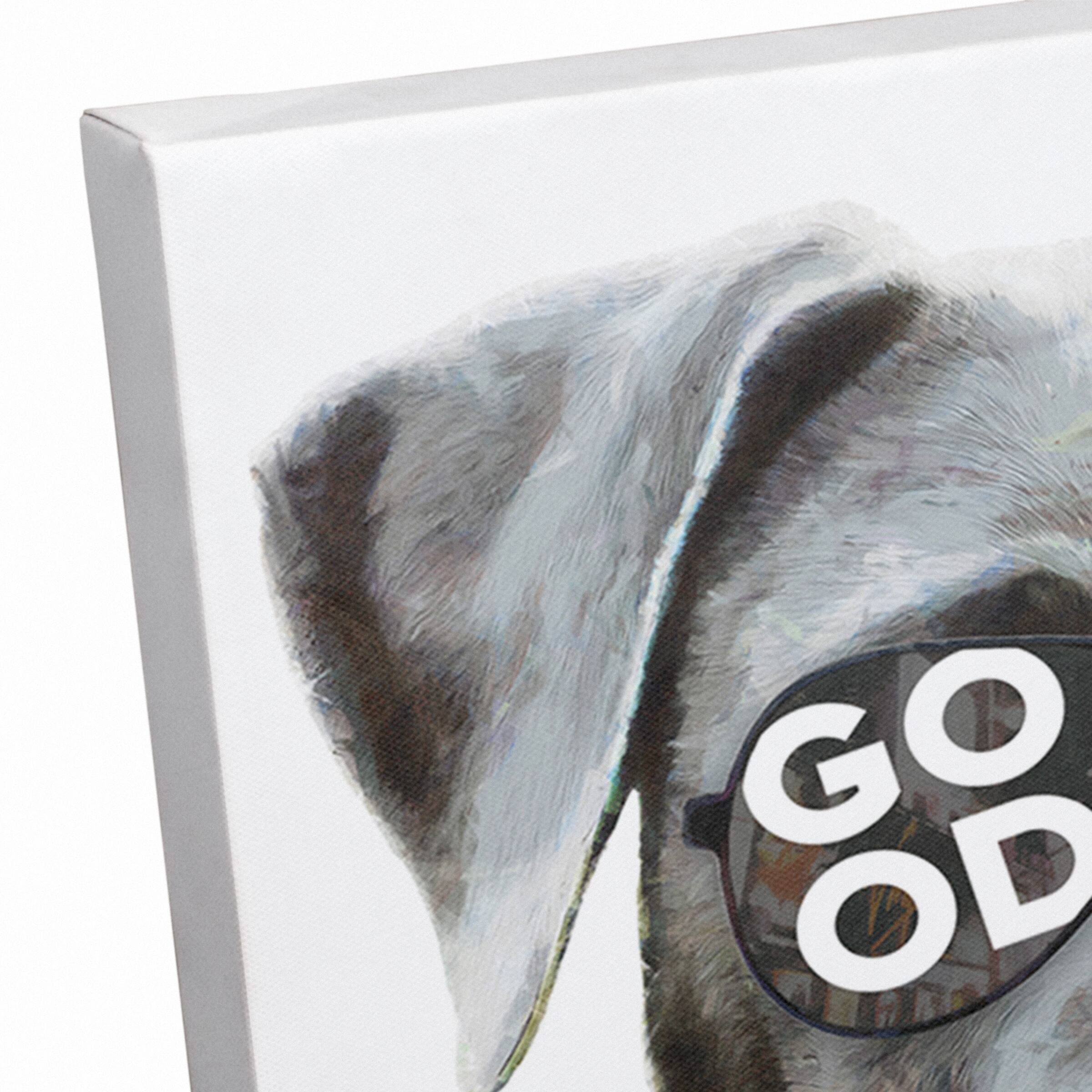 Good Boy Sunglasses Canvas Wall Art