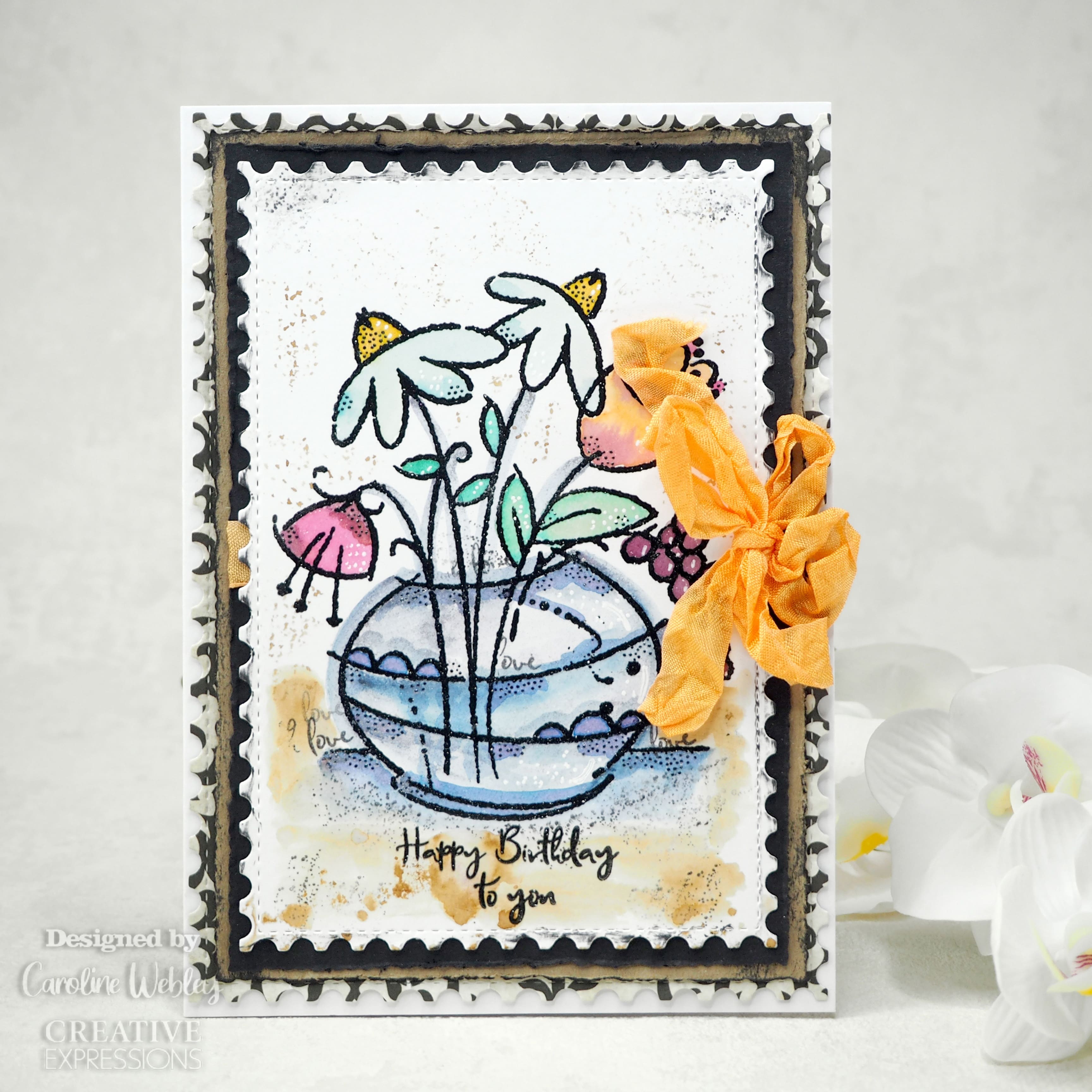 Woodware Singles Floral Bouquet Clear Stamps