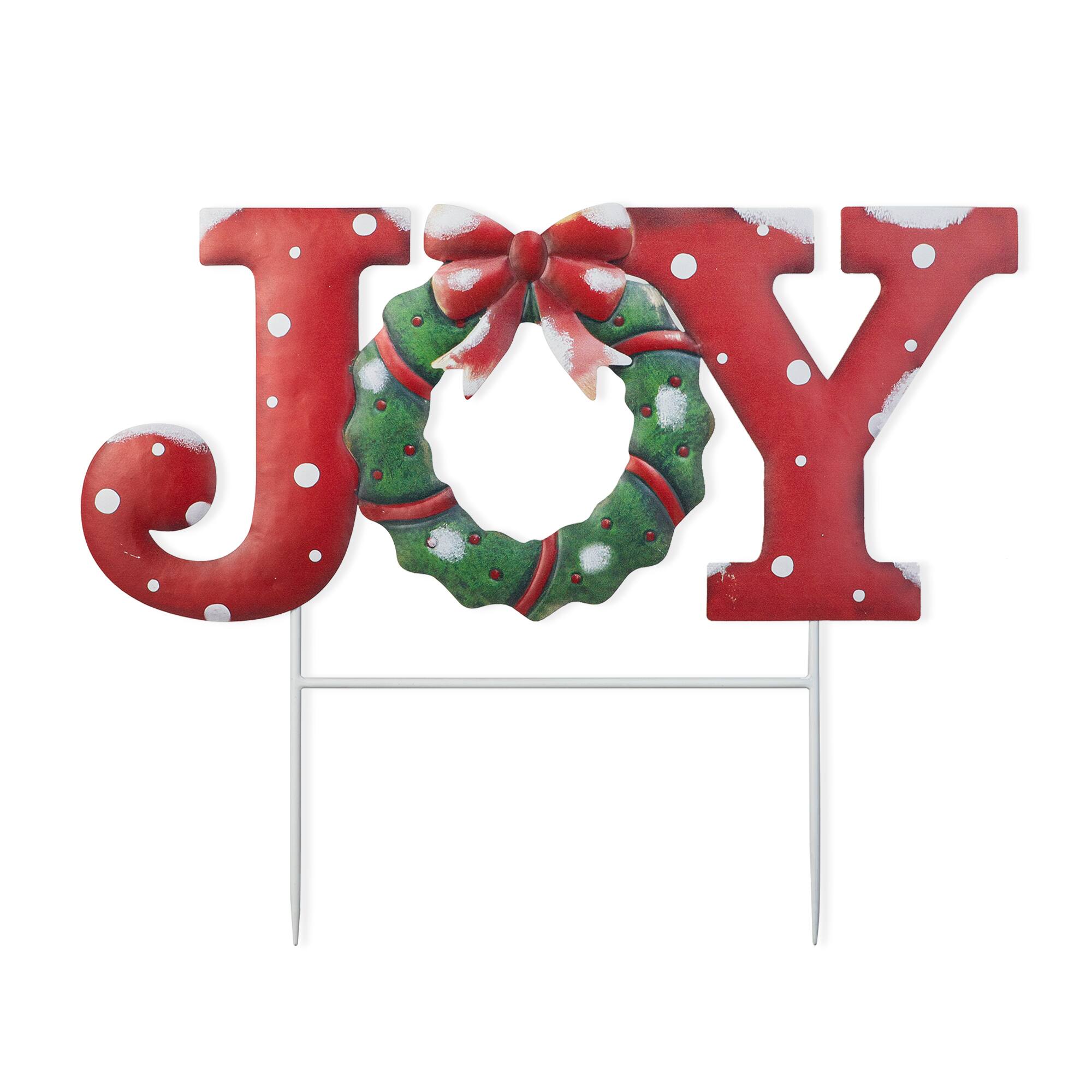 Glitzhome&#xAE; 2ft. Joy Metal Yard Stake