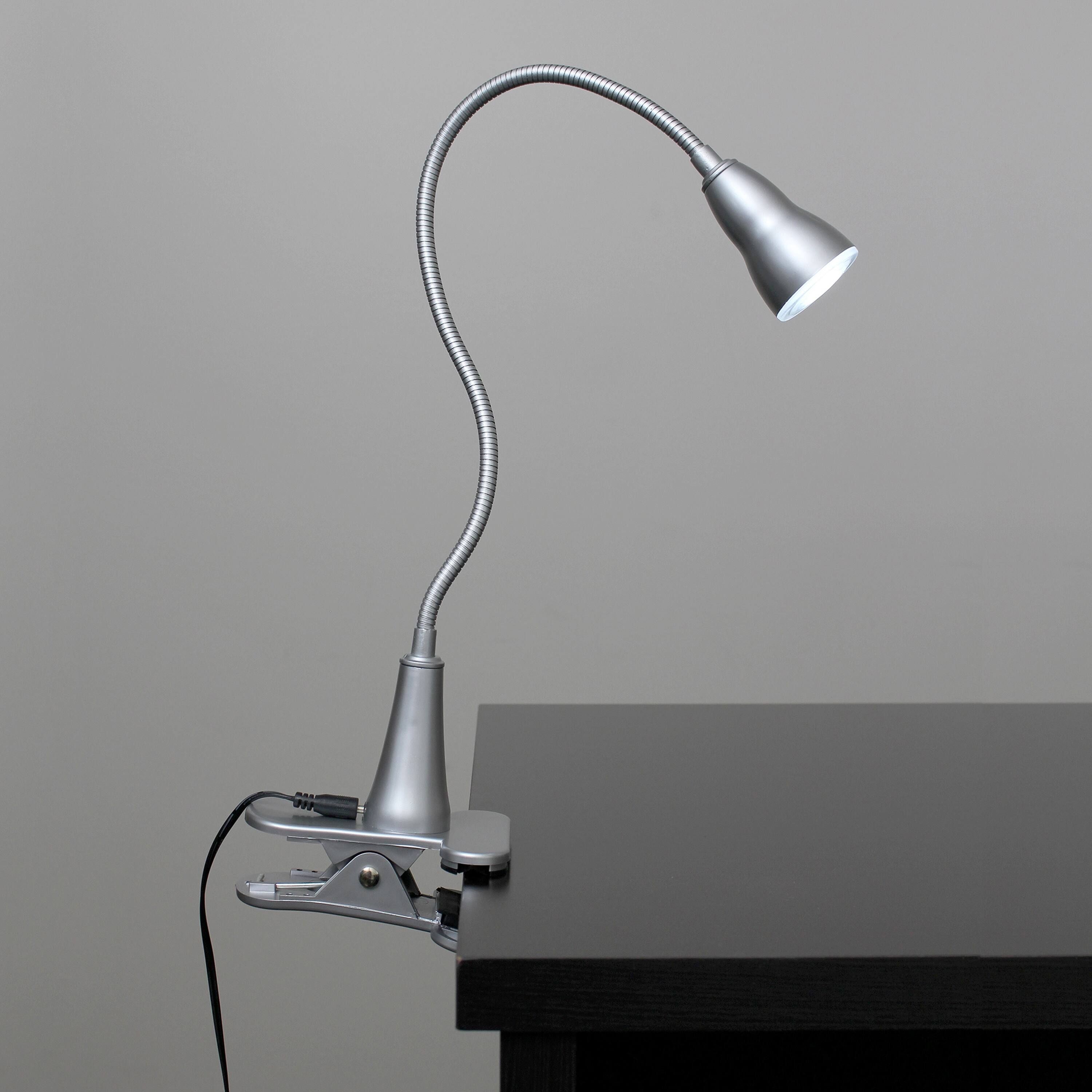 Simple Designs LED Gooseneck Clip Light Desk Lamp