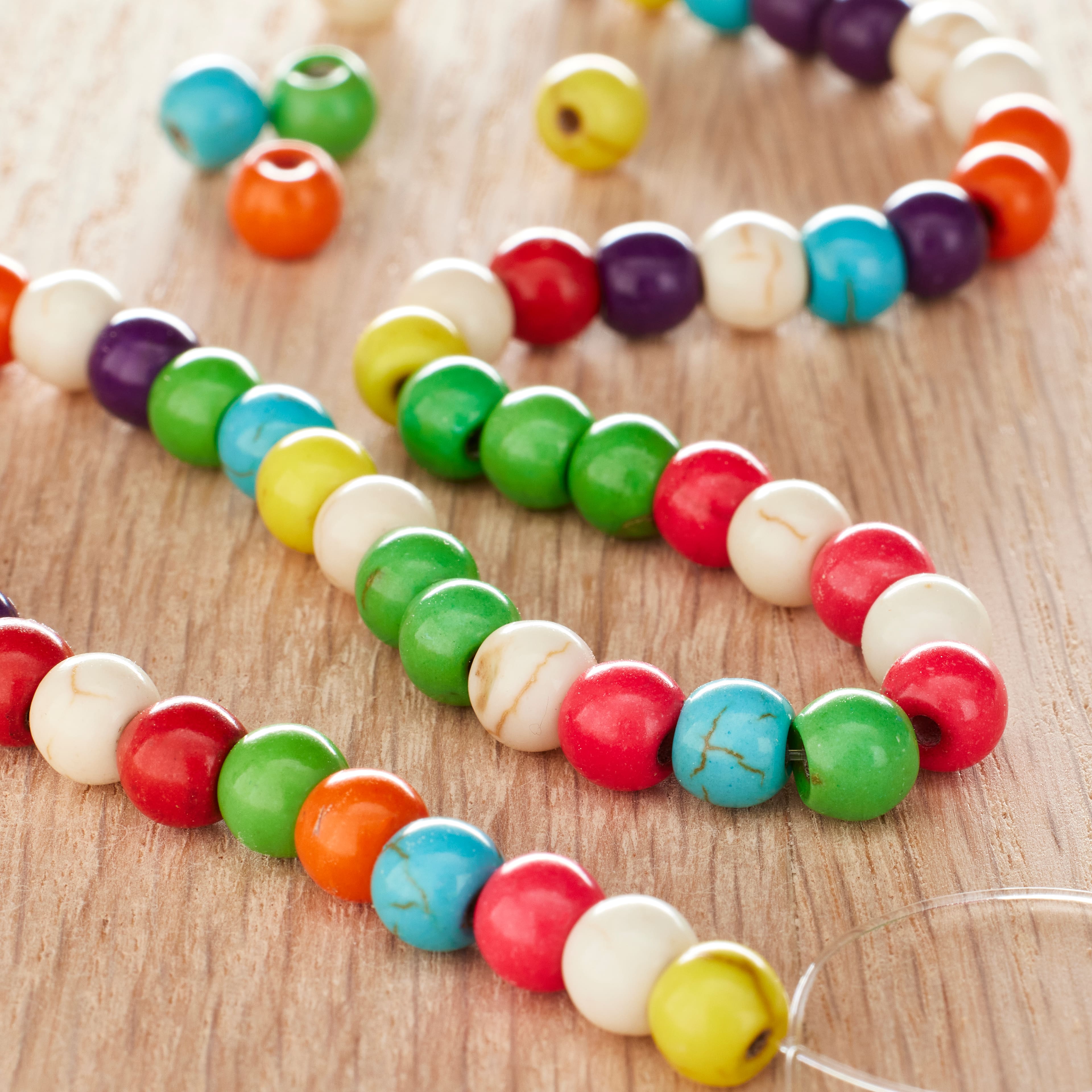 12 Pack: Reconstituted Stone Round Beads, 6mm by Bead Landing™