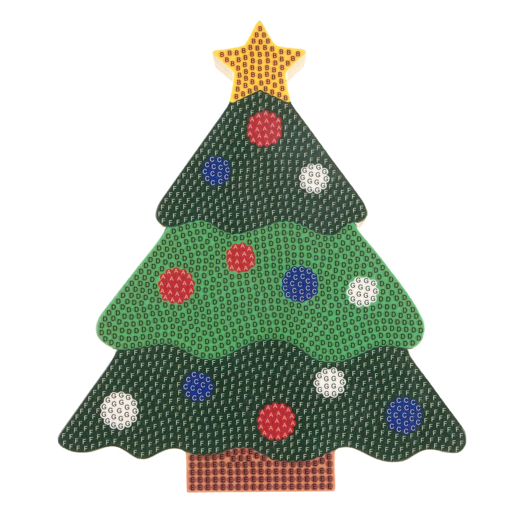 Christmas Tree Wood Plank Diamond Art Kit by Make Market&#xAE;