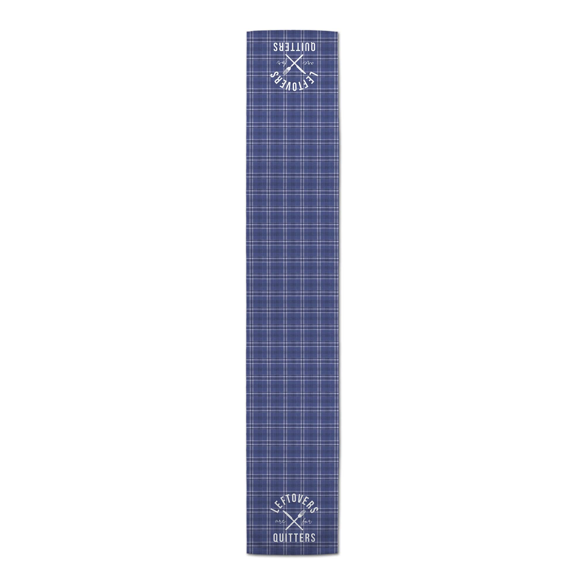90&#x22; Leftovers Plaid Polyester Twill Table Runner
