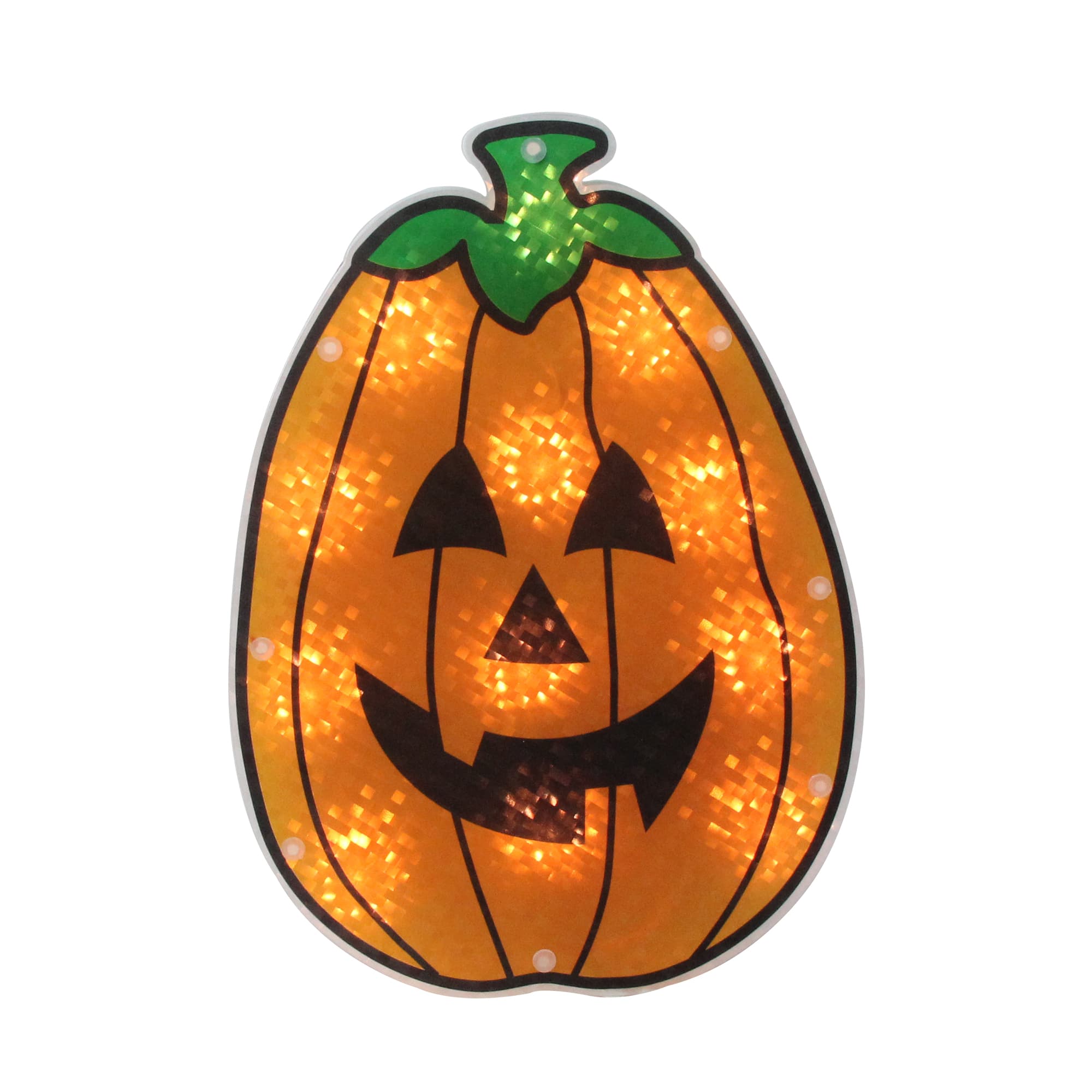 Lighted Jack-O-Lantern Halloween Window Silhouette