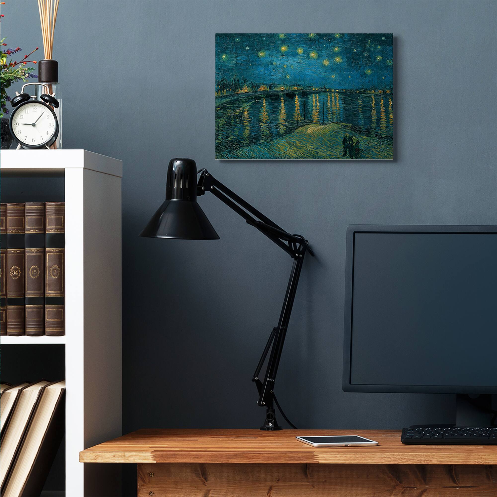 Stupell Industries Classic Starry Night Over the Rhone Van Gogh Painting Canvas Wall Art