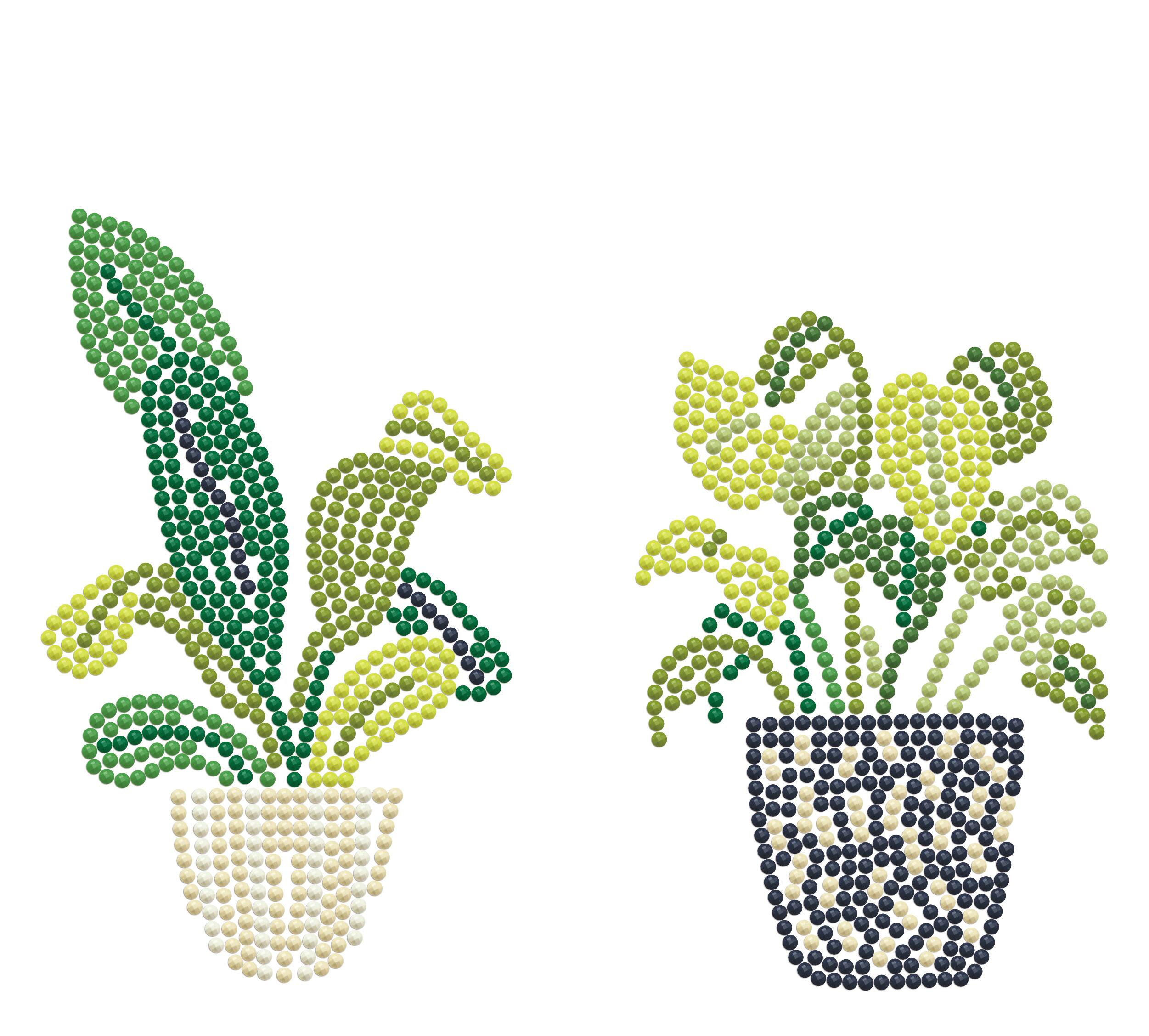 Diamond Dotz® House Plants Iron-On 'n' Dot Kit